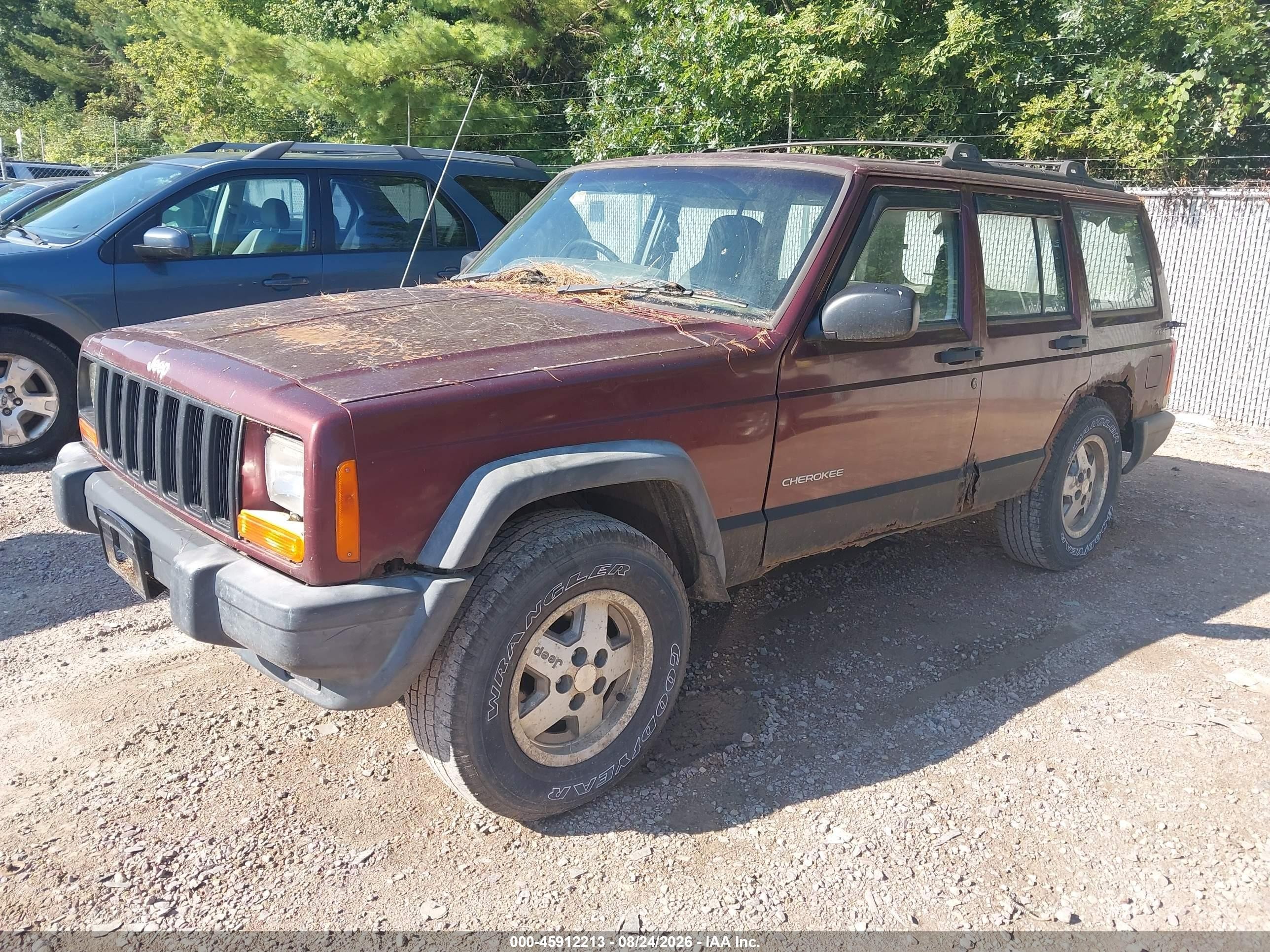2000 Jeep Cherokee Rhd Rural Letter Carrier Red vin: 1J4FN28S9YL214115