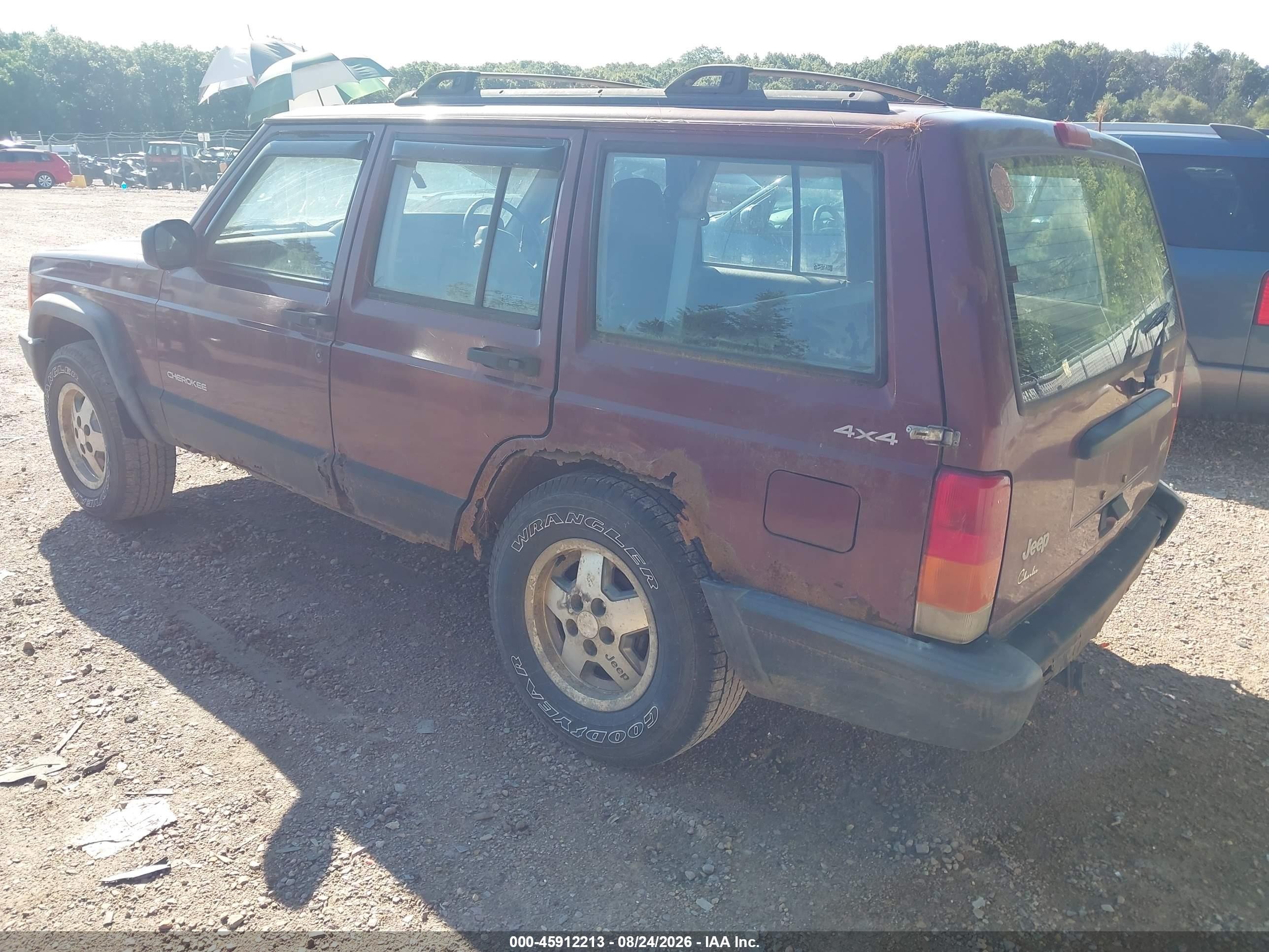 2000 Jeep Cherokee Rhd Rural Letter Carrier Red vin: 1J4FN28S9YL214115