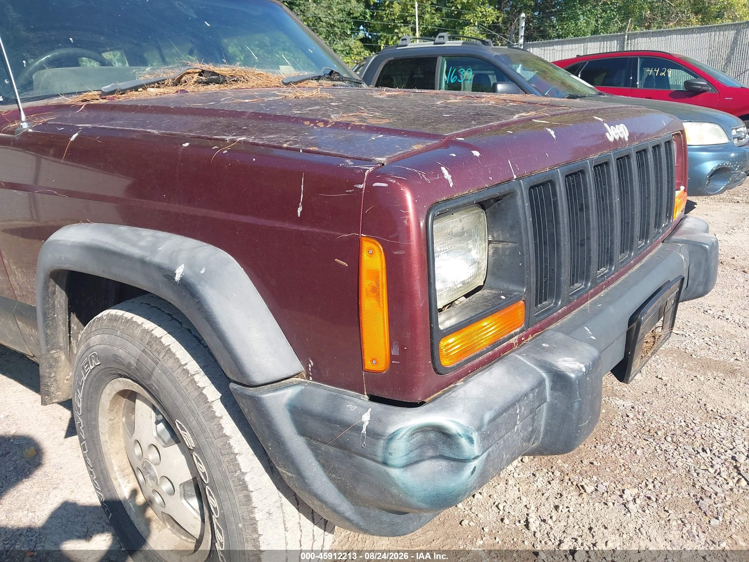 2000 Jeep Cherokee Rhd Rural Letter Carrier Red vin: 1J4FN28S9YL214115
