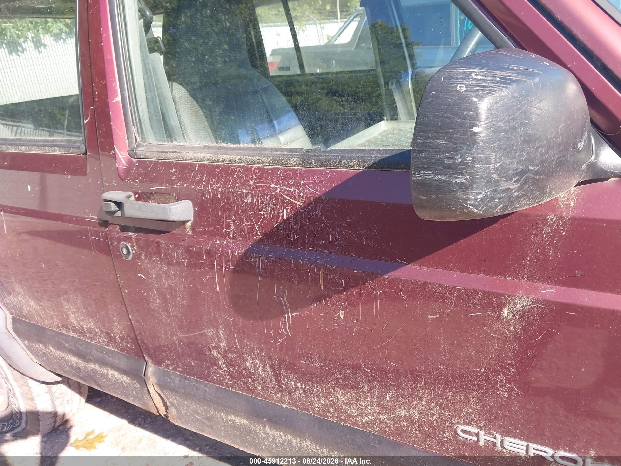 2000 Jeep Cherokee Rhd Rural Letter Carrier Red vin: 1J4FN28S9YL214115