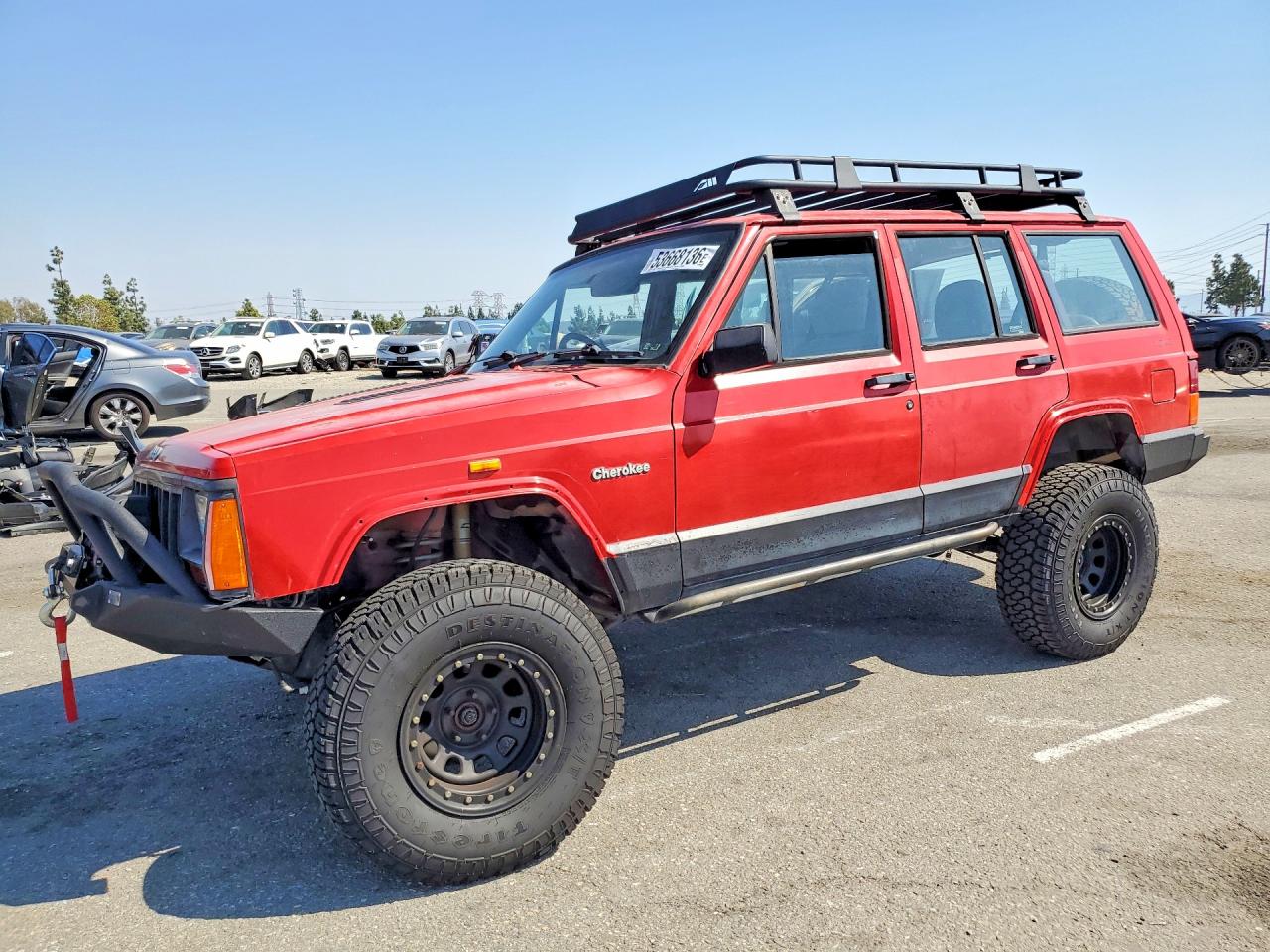 1995 Jeep Cherokee Sport Red vin: 1J4FN68S1SL602714