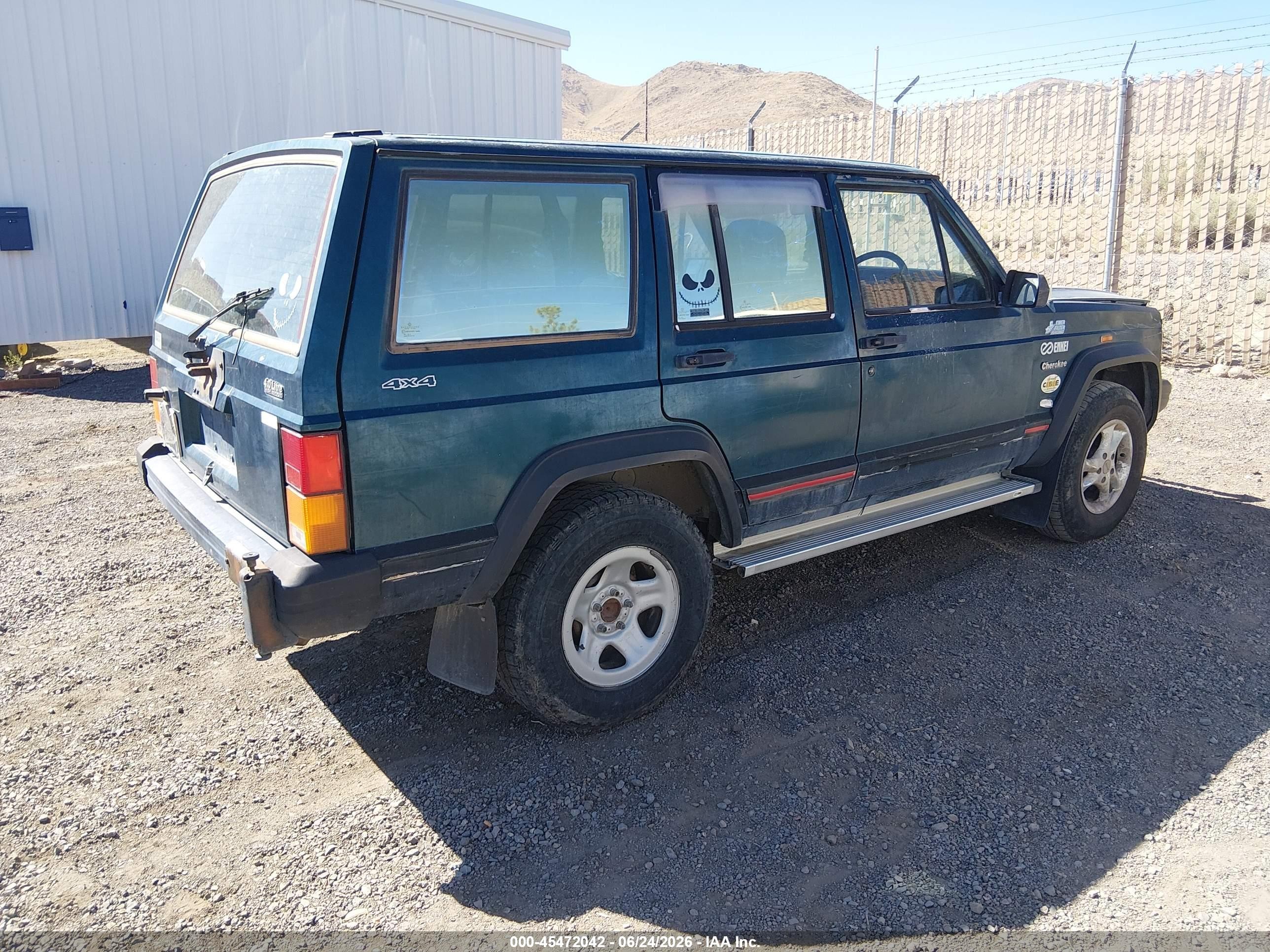 1995 Jeep Cherokee Sport Green vin: 1J4FN68S7SL609974
