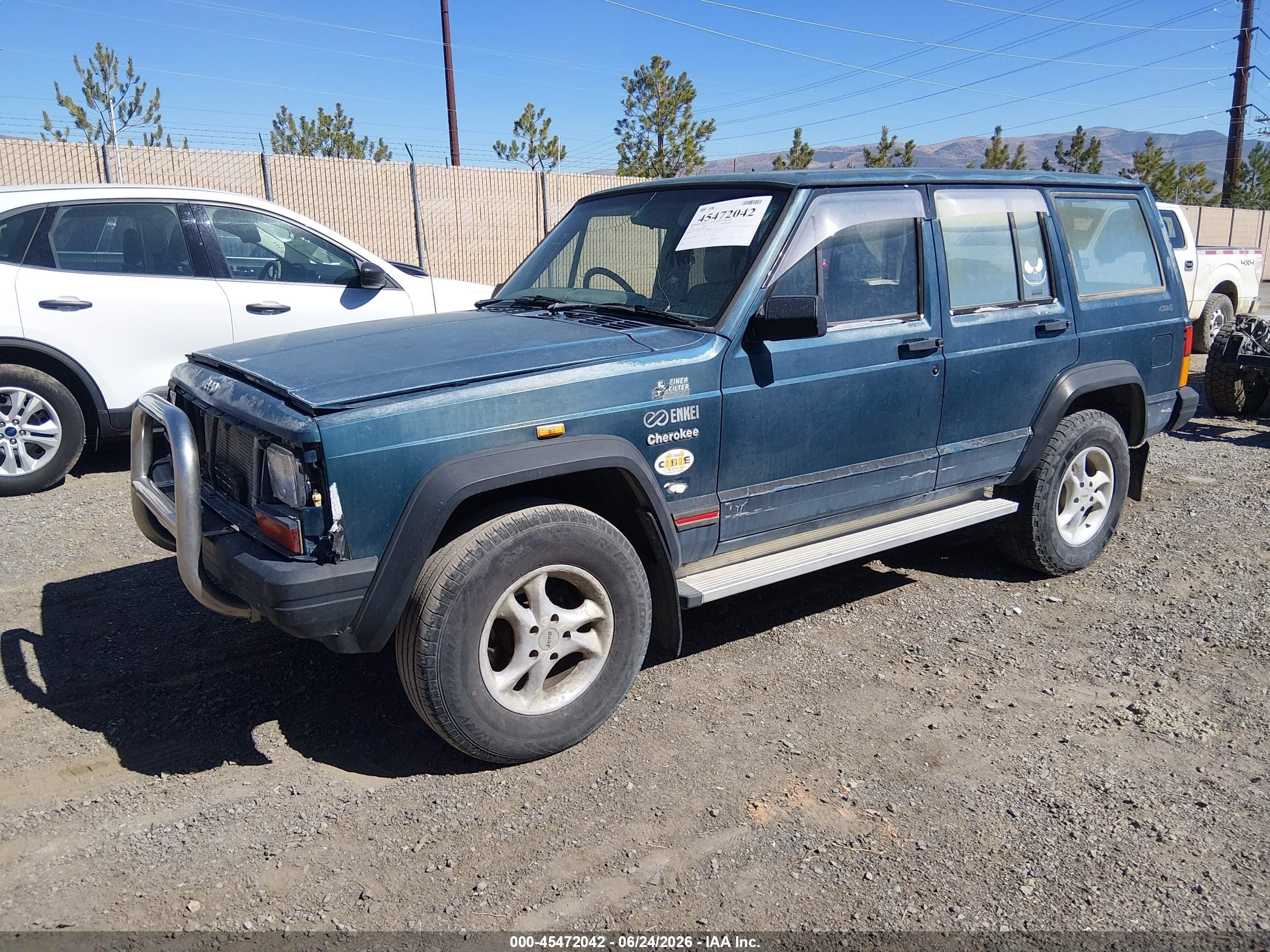 1995 Jeep Cherokee Sport Green vin: 1J4FN68S7SL609974