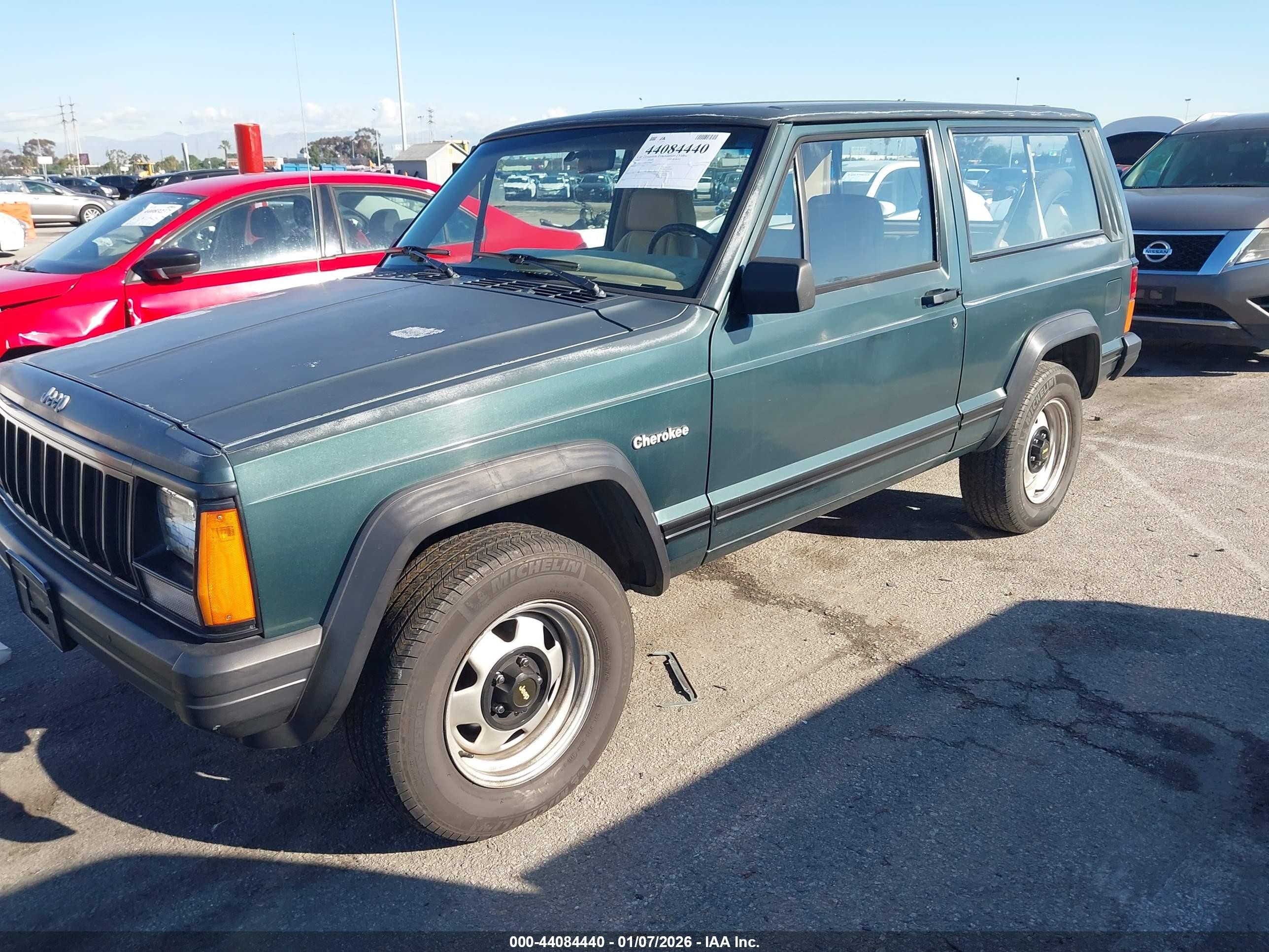 1993 Jeep Cherokee   Green vin: 1J4FT27S4PL634869