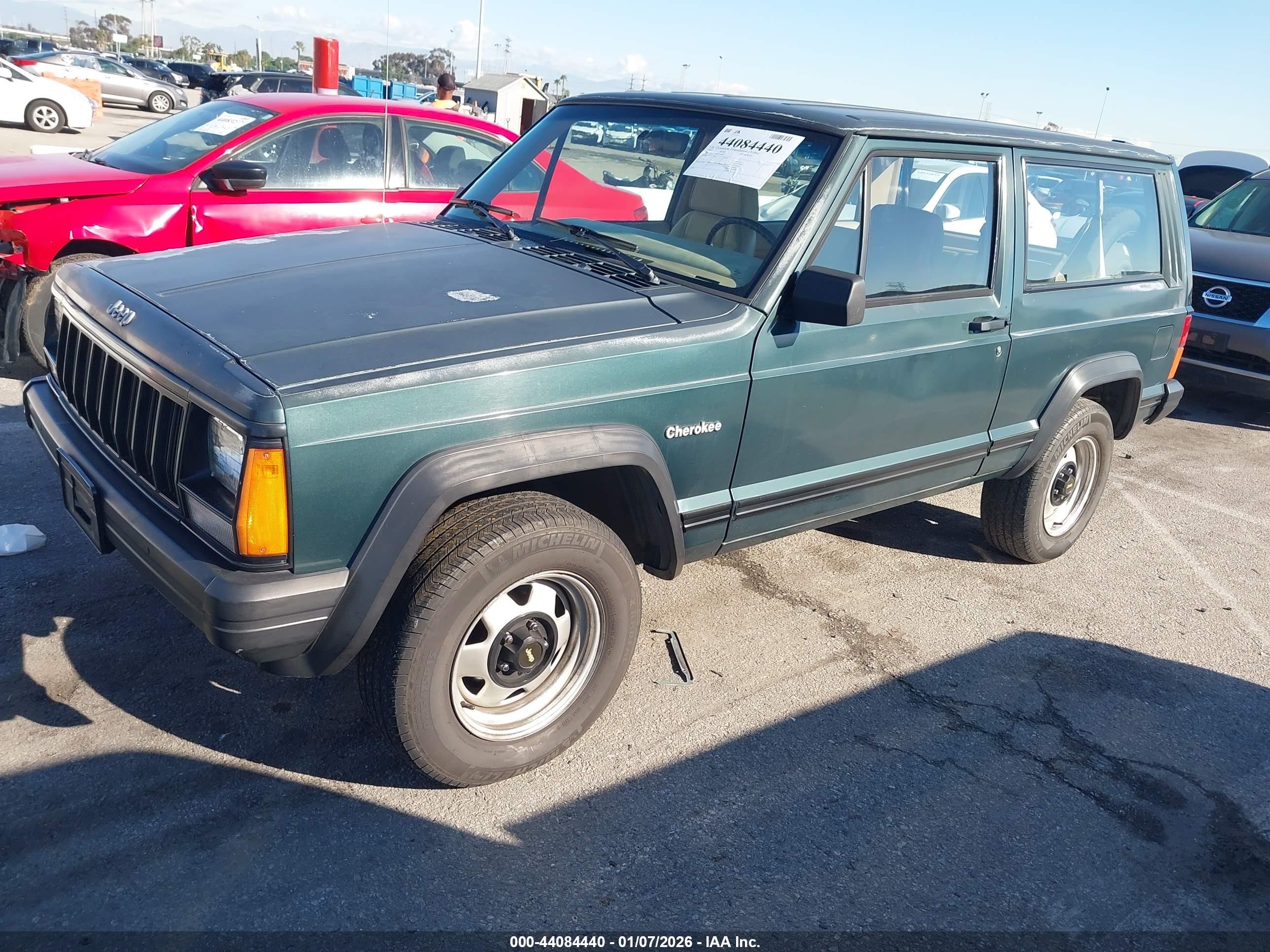 1993 Jeep Cherokee   Green vin: 1J4FT27S4PL634869