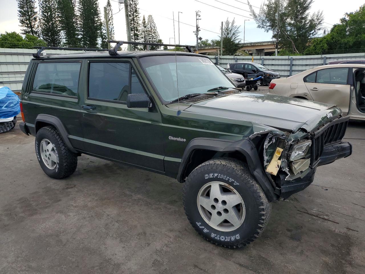 1995 Jeep Cherokee Se Green vin: 1J4FT27S7SL618481