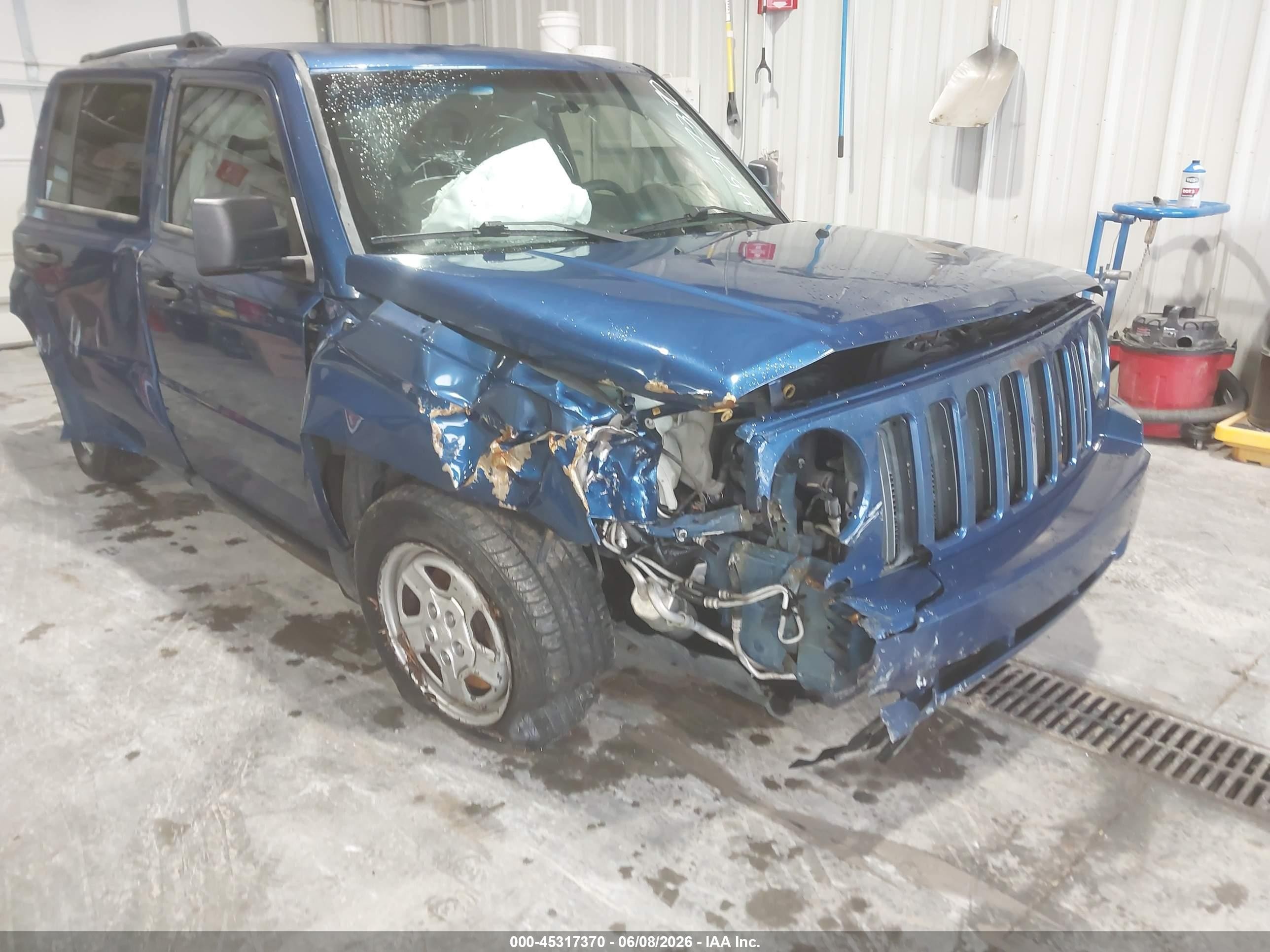 2009 Jeep Patriot Sport Blue vin: 1J4FT28A39D195179