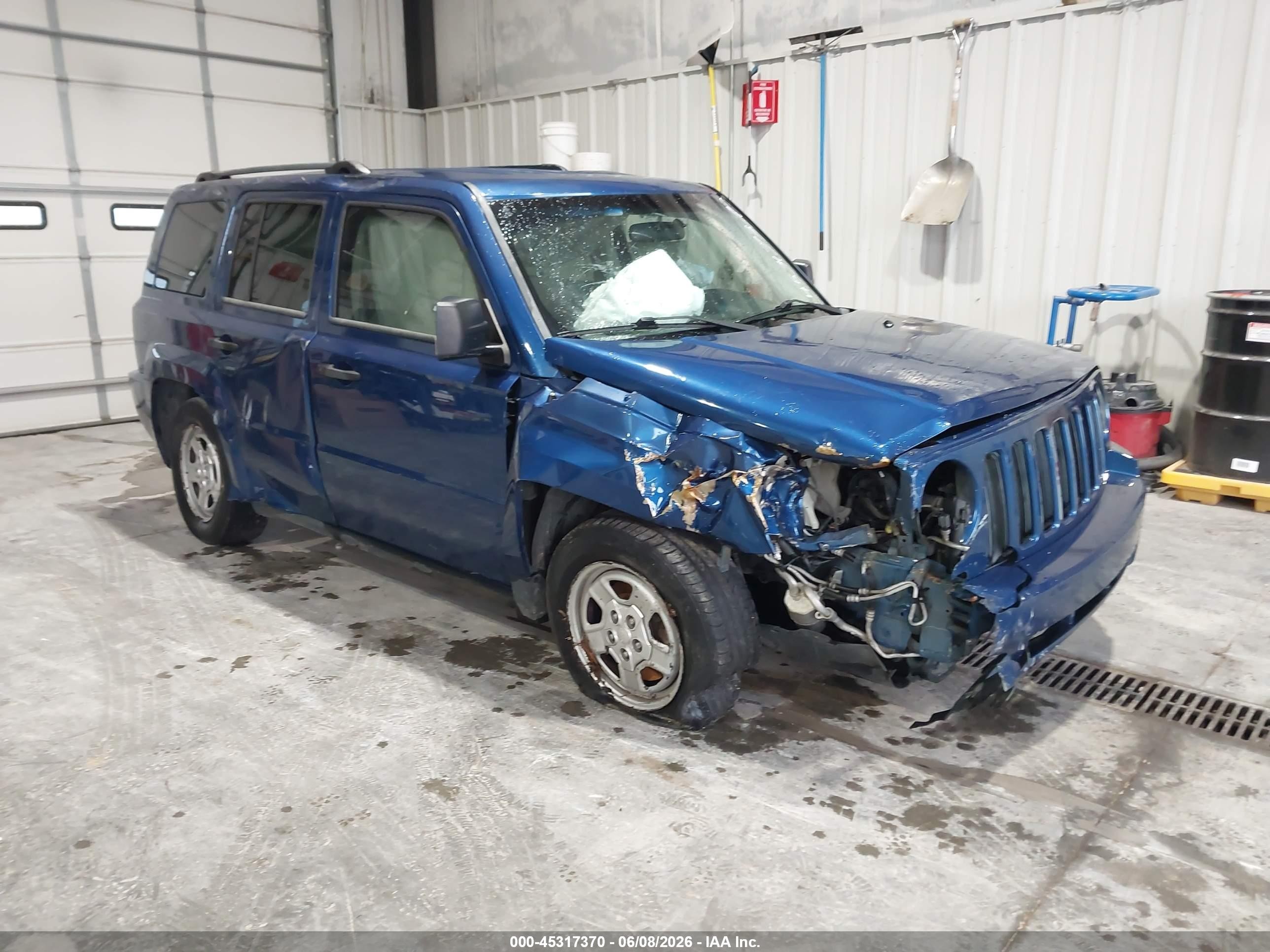 2009 Jeep Patriot Sport Blue vin: 1J4FT28A39D195179