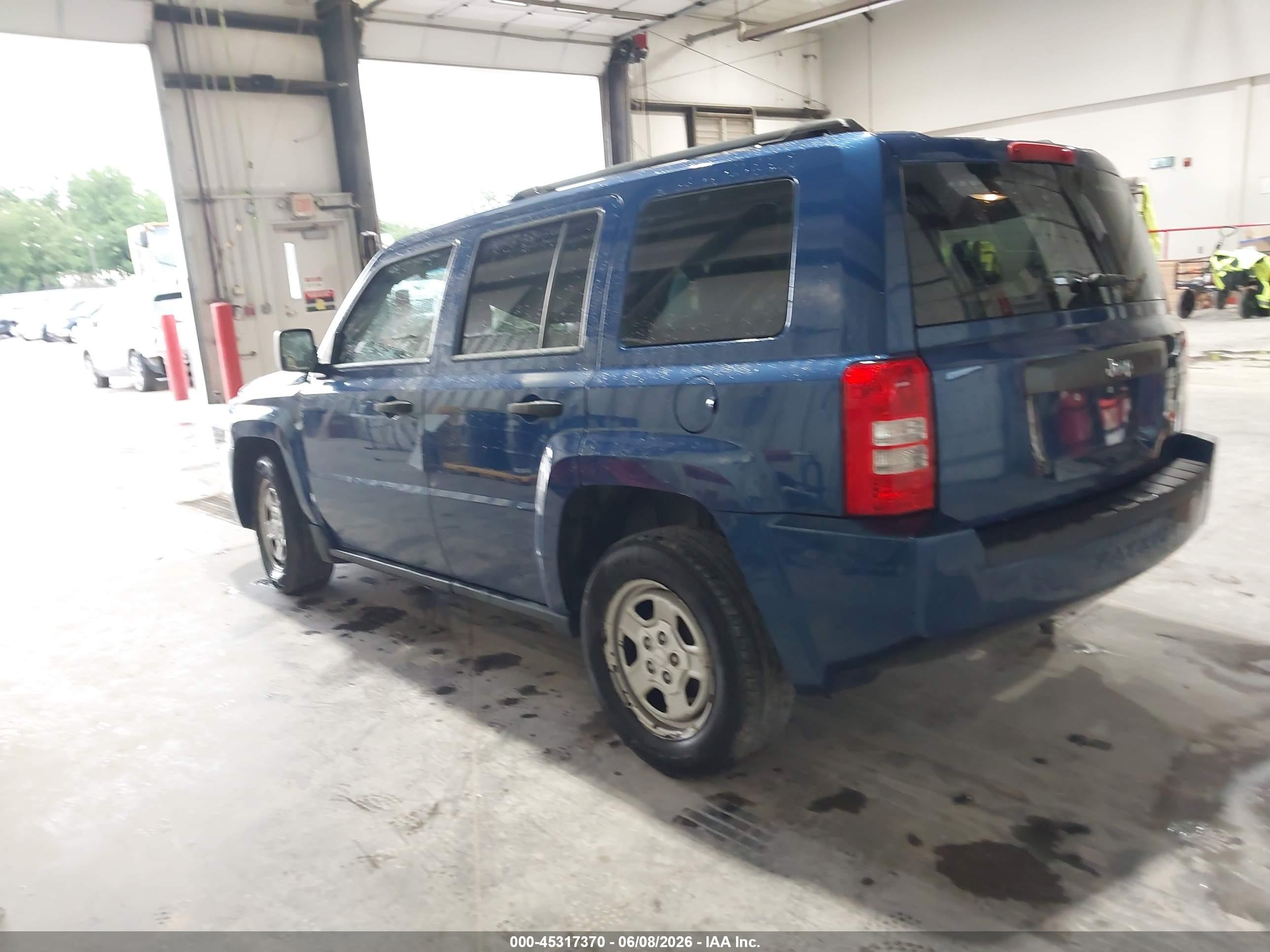 2009 Jeep Patriot Sport Blue vin: 1J4FT28A39D195179