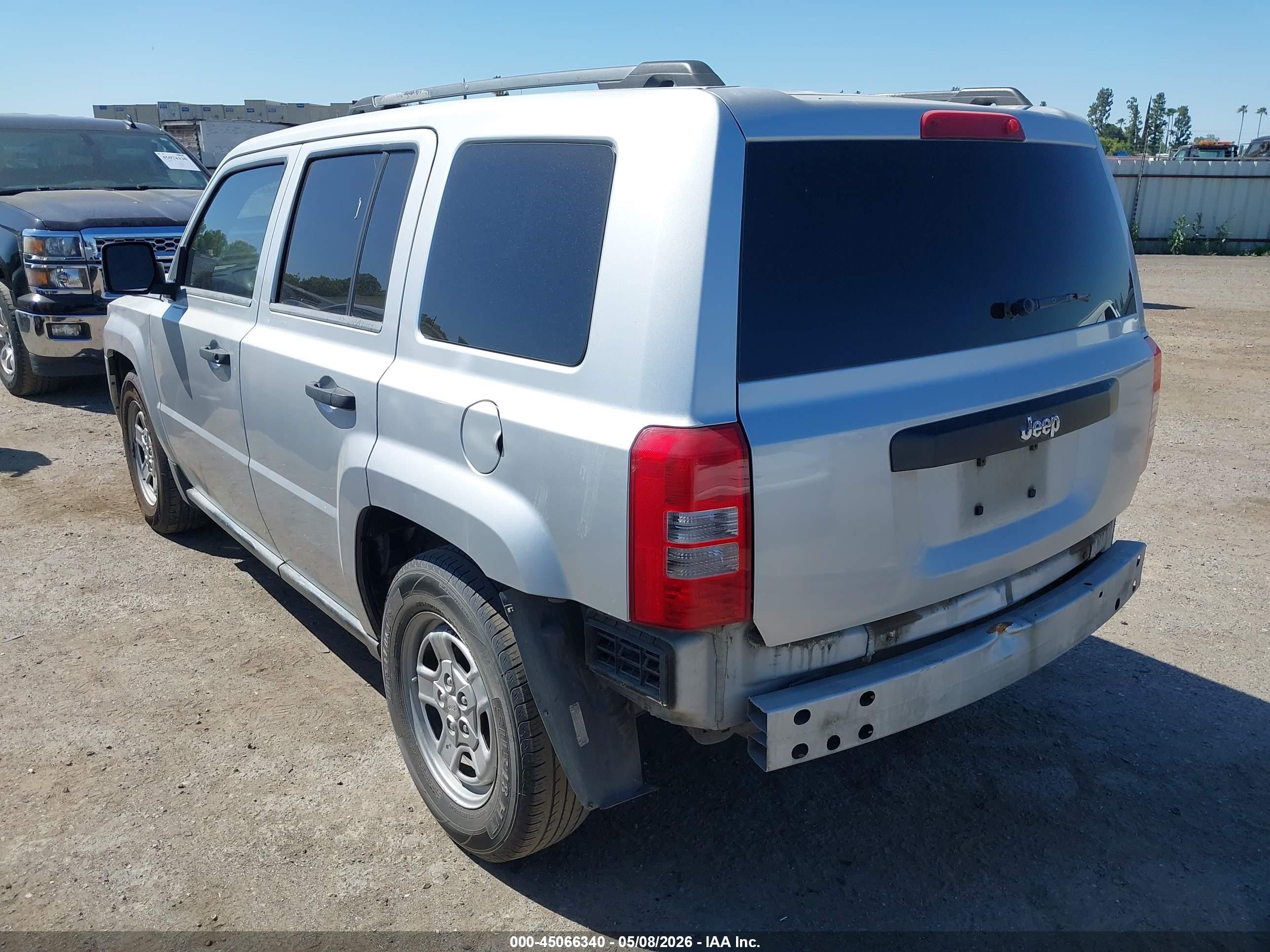 2009 Jeep Patriot Sport Silver vin: 1J4FT28A89D124916