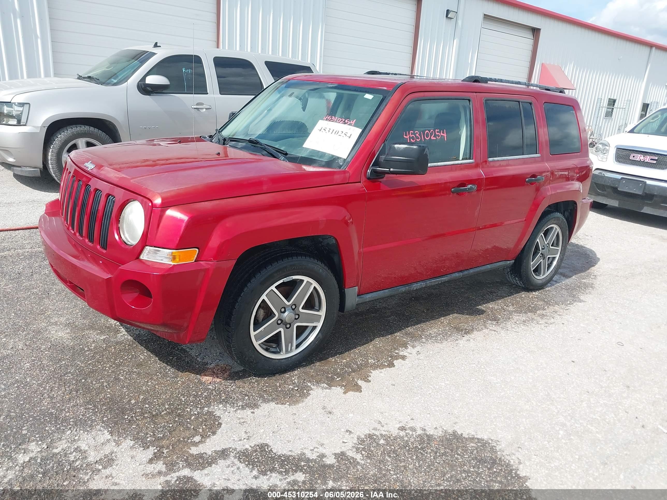 2009 Jeep Patriot Sport Red vin: 1J4FT28B09D103020