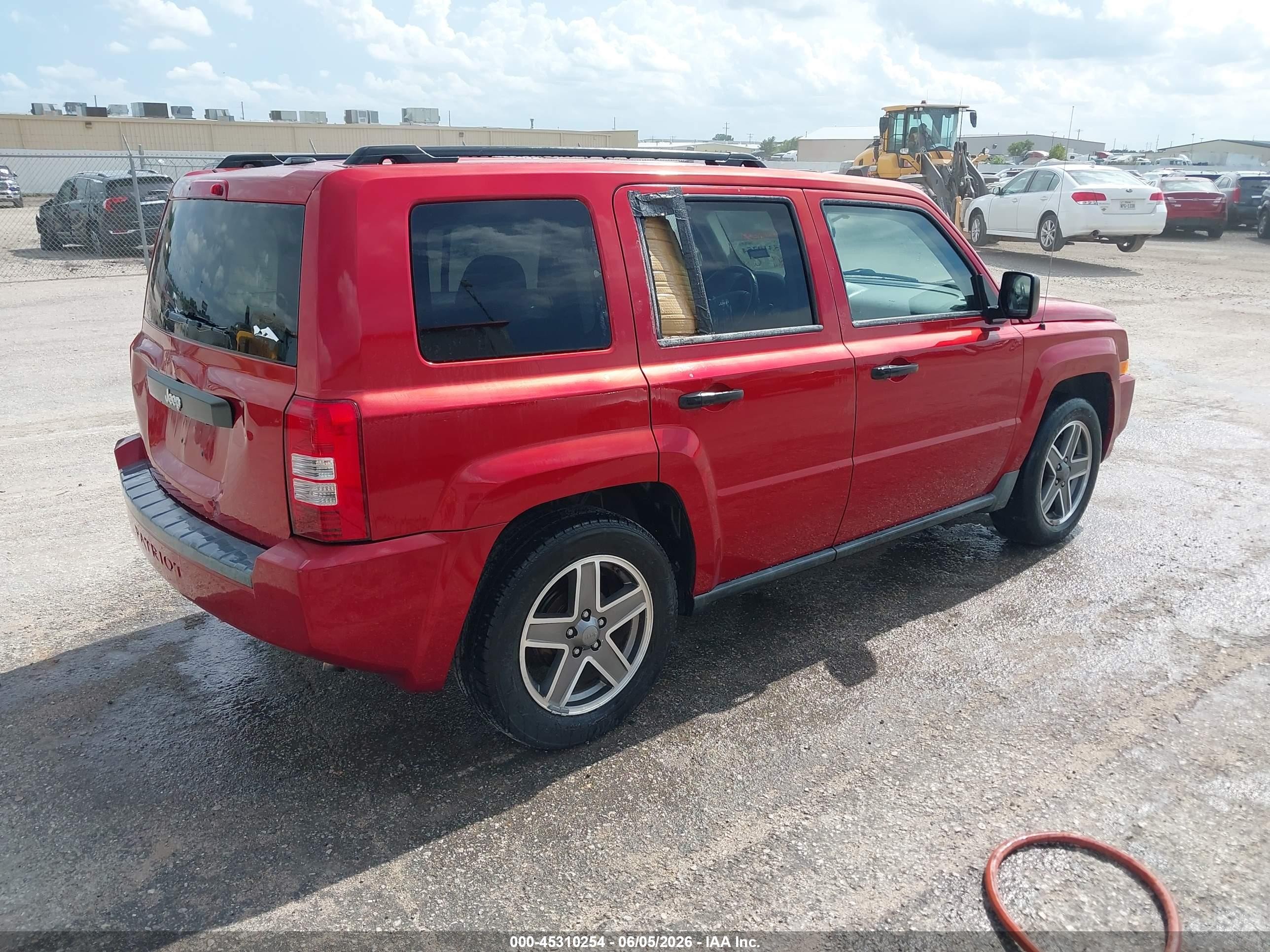 2009 Jeep Patriot Sport Red vin: 1J4FT28B09D103020