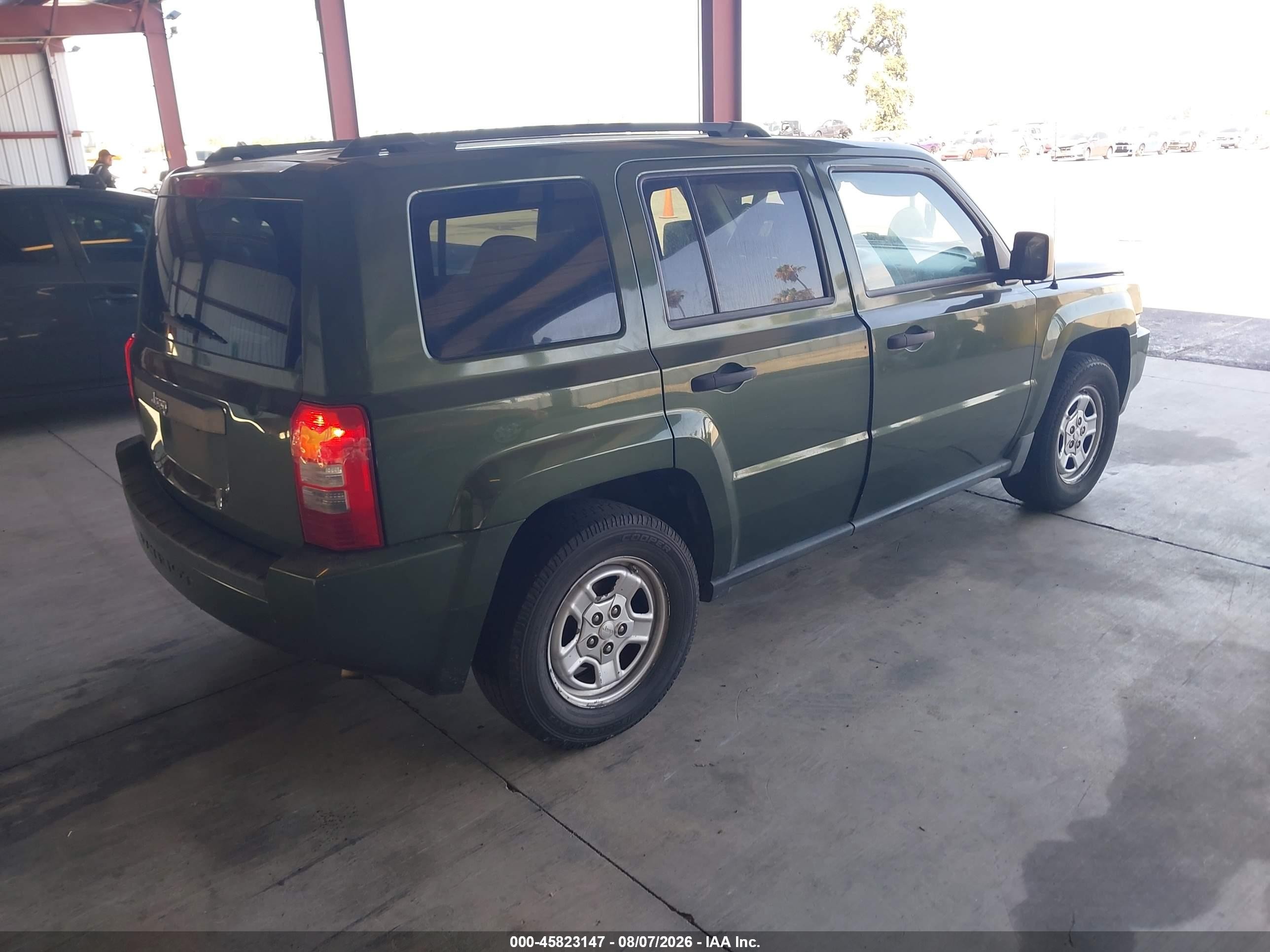 2009 Jeep Patriot Sport Green vin: 1J4FT28B09D227904