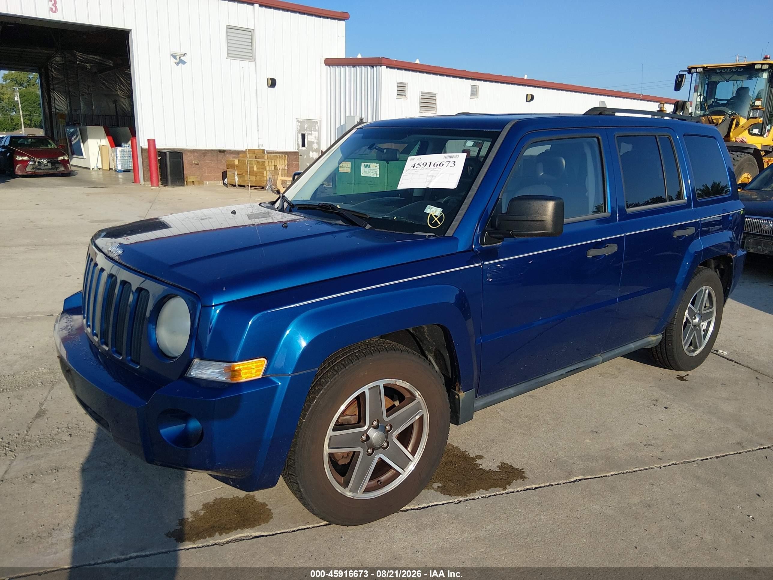 2009 Jeep Patriot Sport Blue vin: 1J4FT28B29D183453