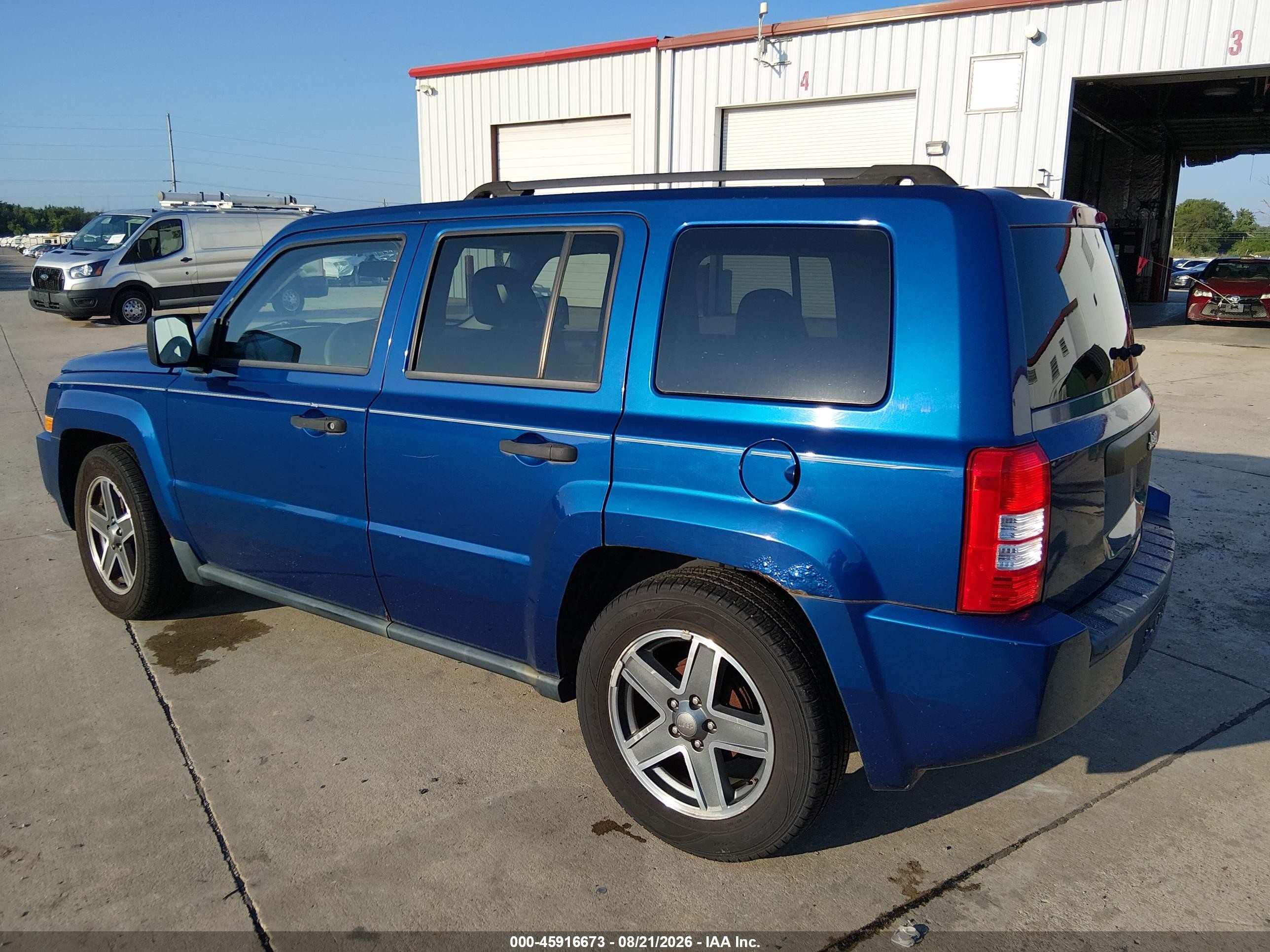 2009 Jeep Patriot Sport Blue vin: 1J4FT28B29D183453