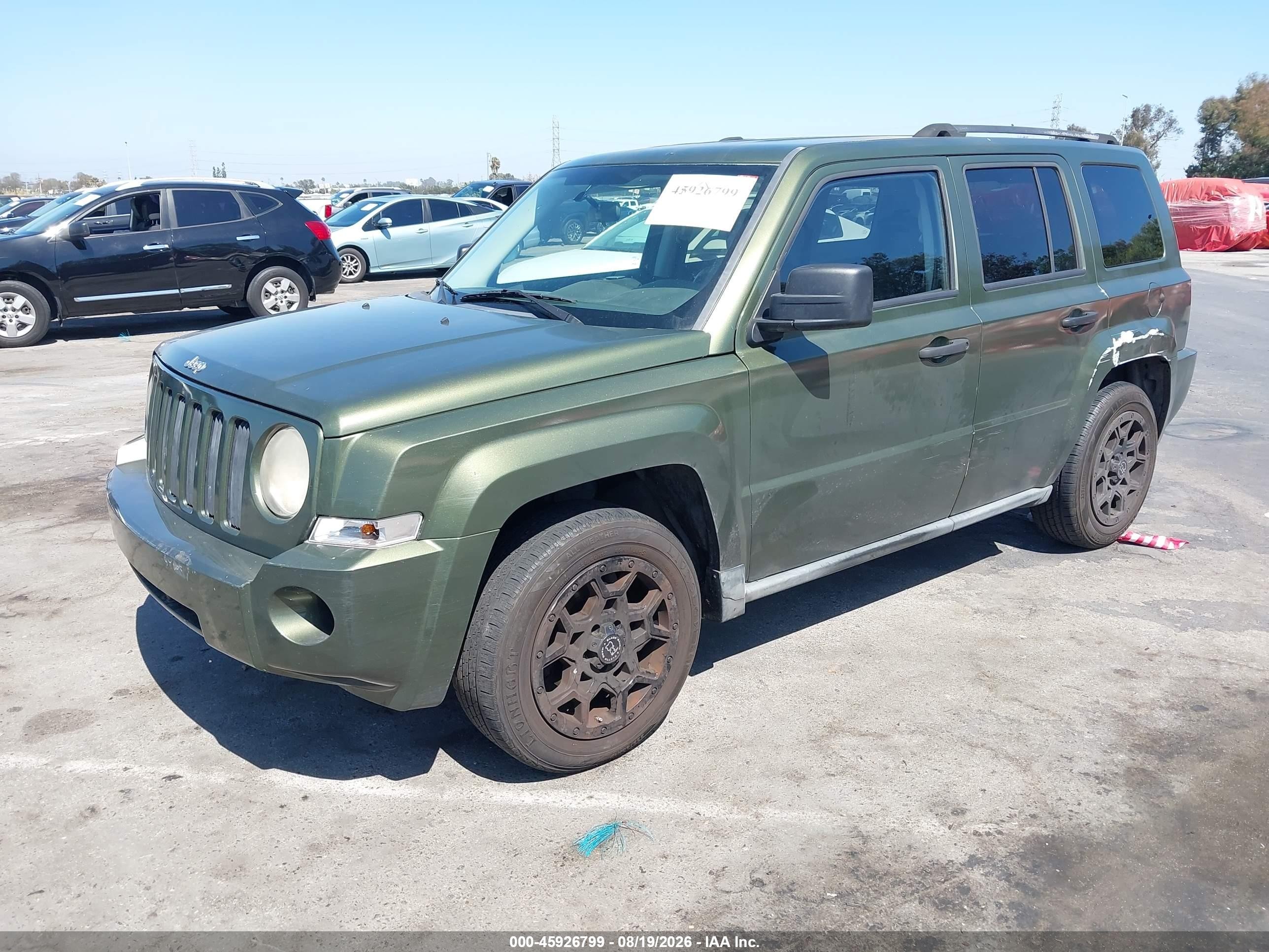 2009 Jeep Patriot Sport Зеленый vin: 1J4FT28B29D250682