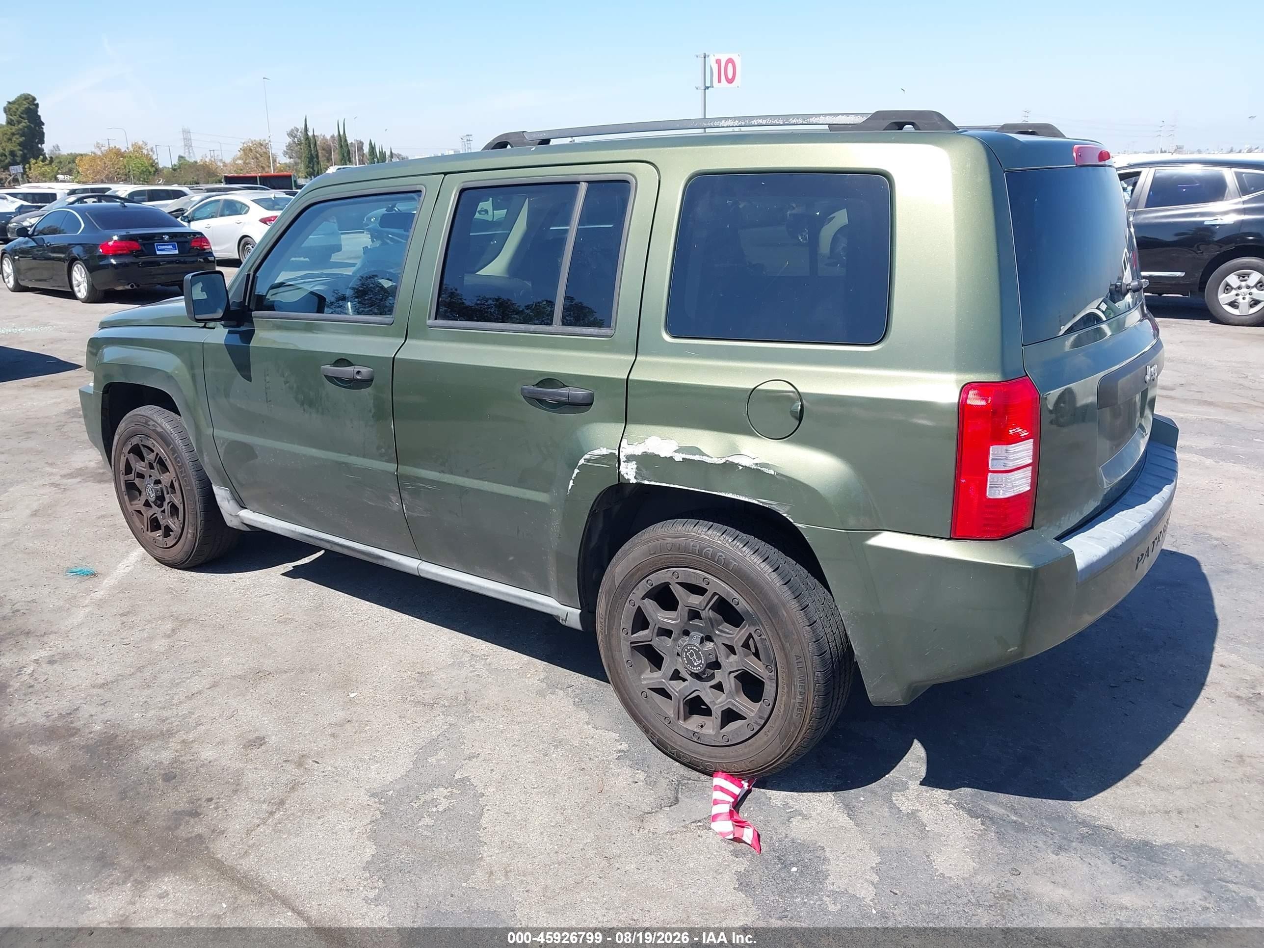 2009 Jeep Patriot Sport Зеленый vin: 1J4FT28B29D250682