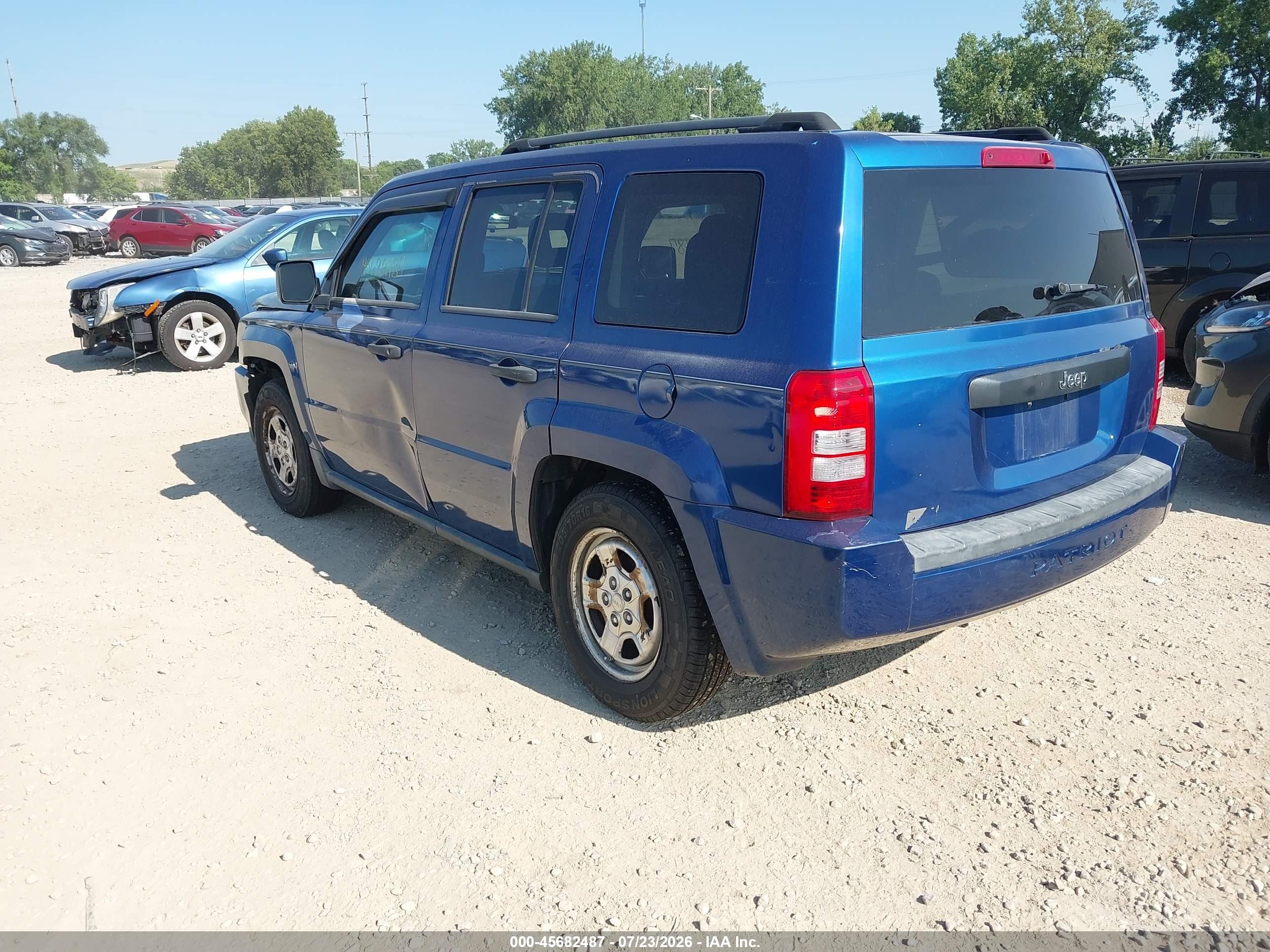 2009 Jeep Patriot Sport Синий vin: 1J4FT28B39D134651