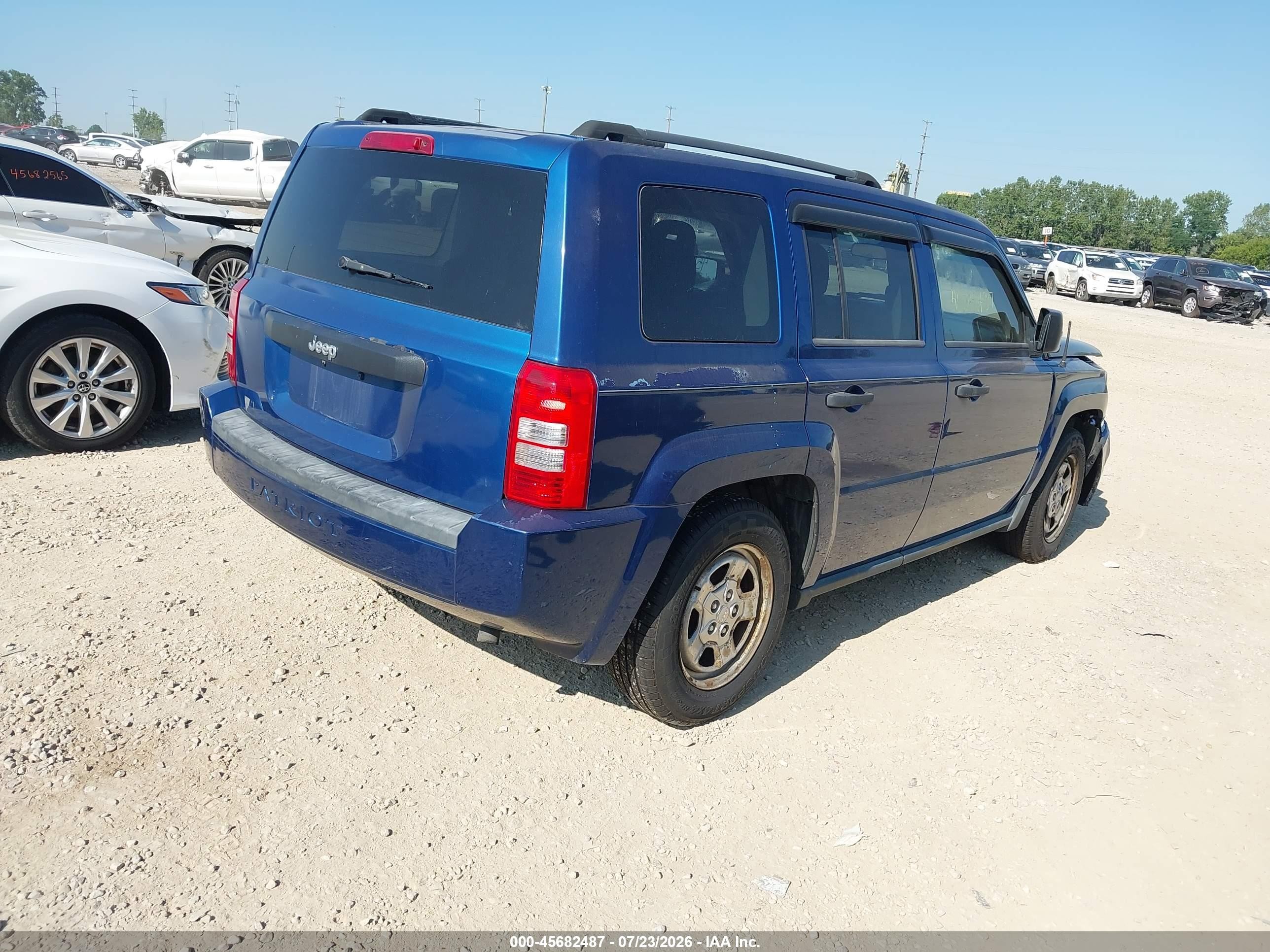 2009 Jeep Patriot Sport Синий vin: 1J4FT28B39D134651