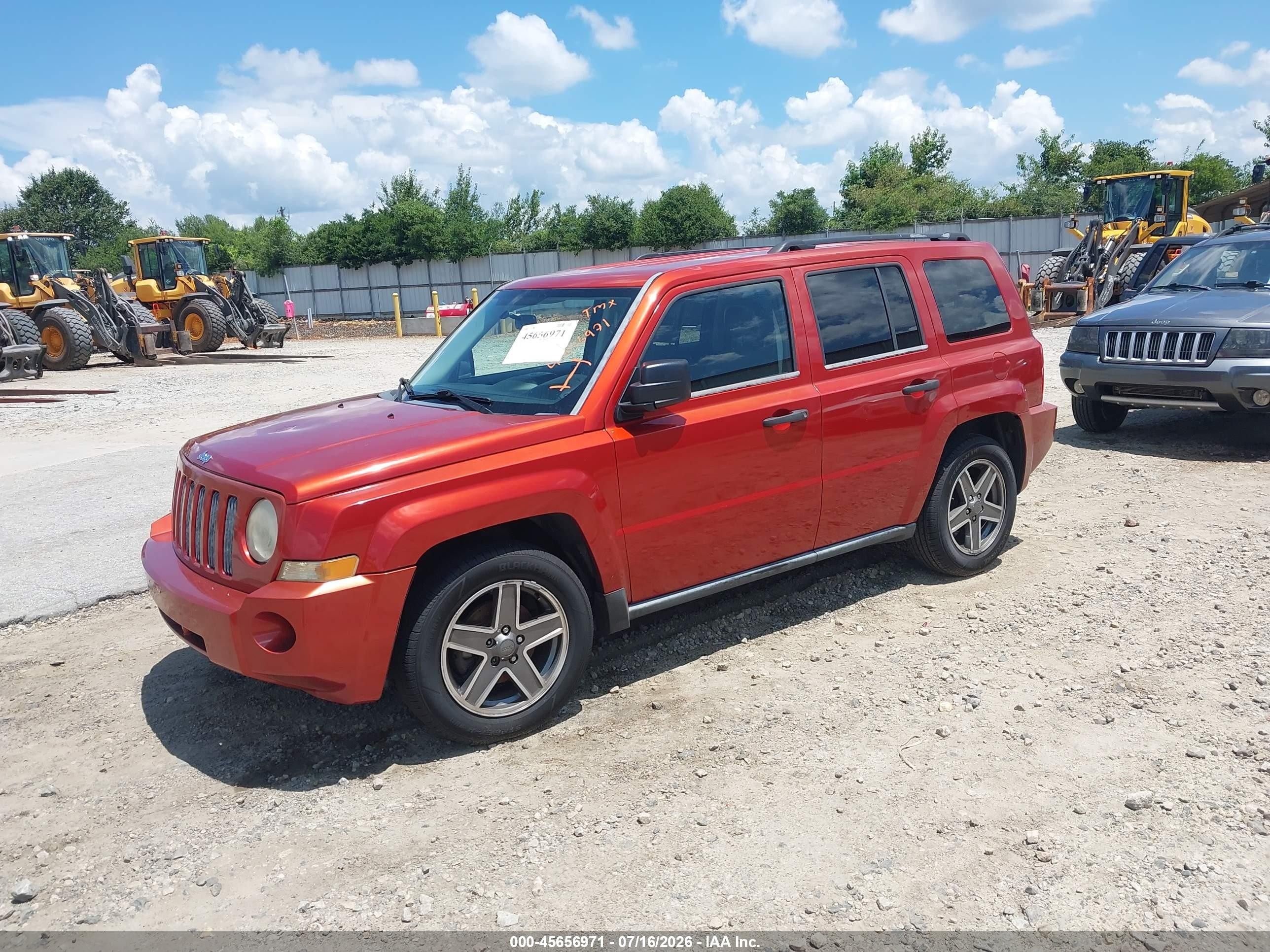 2009 Jeep Patriot Sport Оранжевый vin: 1J4FT28B39D160232
