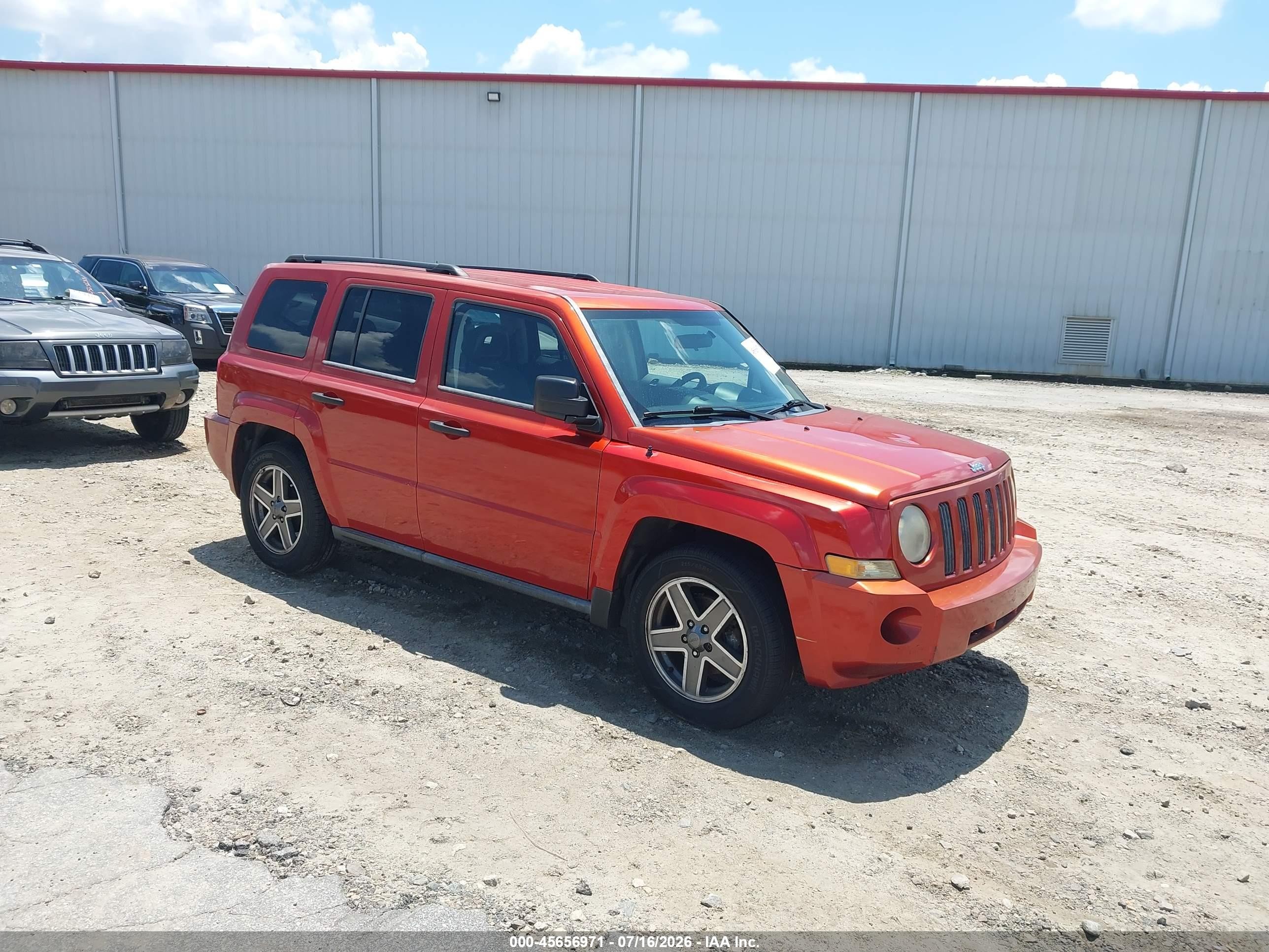 2009 Jeep Patriot Sport Оранжевый vin: 1J4FT28B39D160232