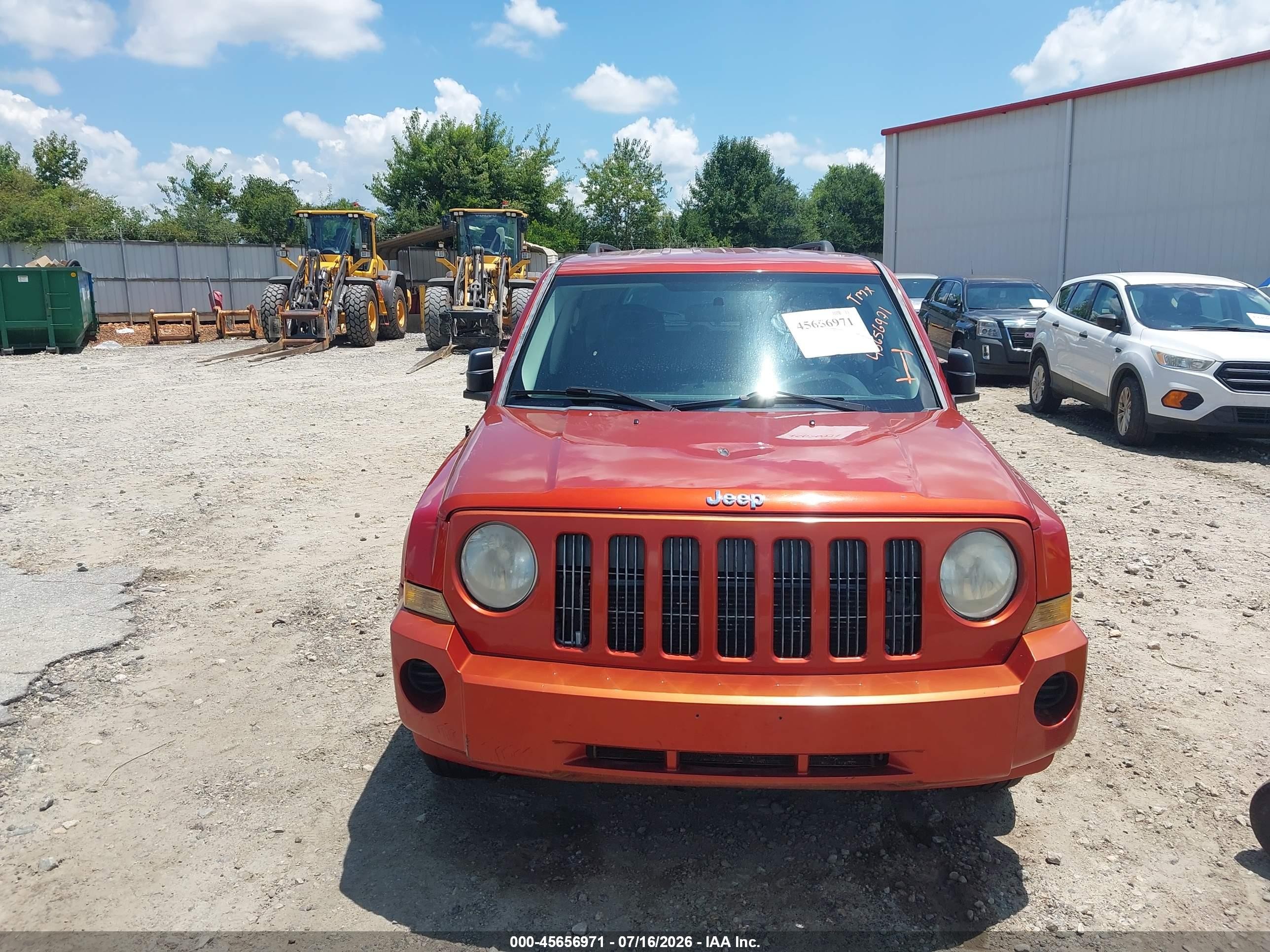 2009 Jeep Patriot Sport Оранжевый vin: 1J4FT28B39D160232