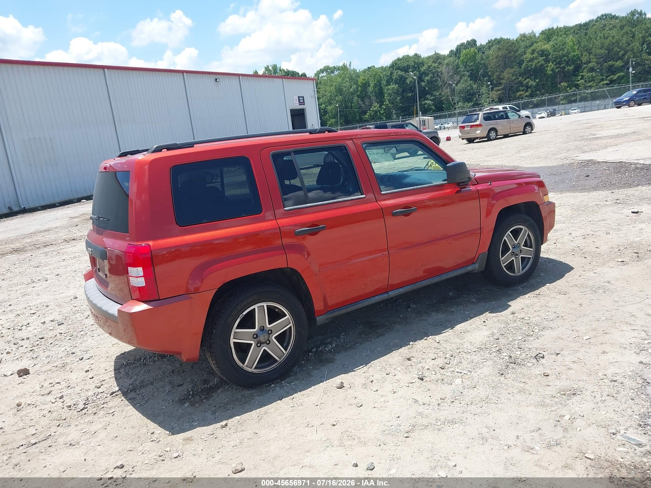 2009 Jeep Patriot Sport Оранжевый vin: 1J4FT28B39D160232