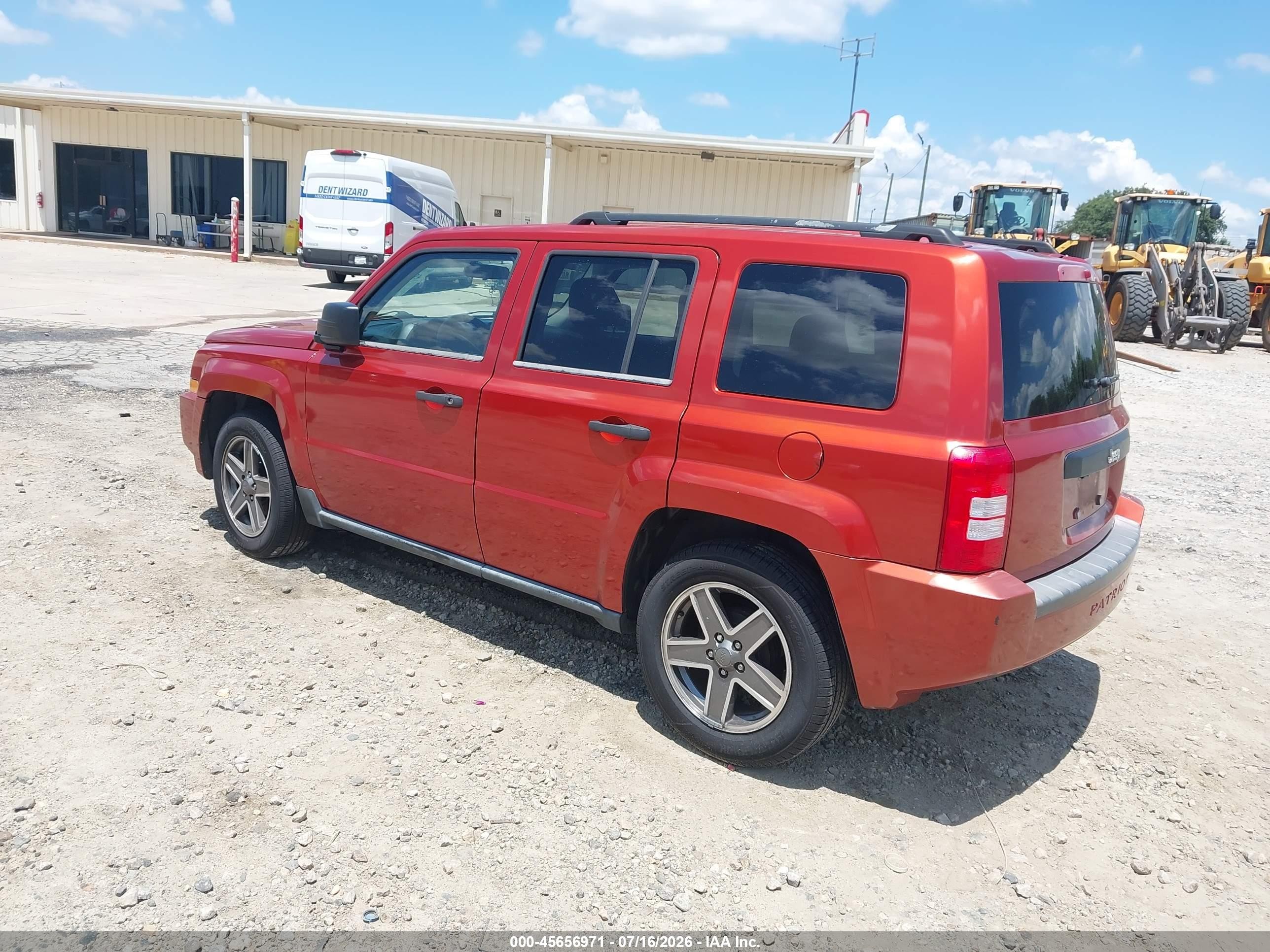 2009 Jeep Patriot Sport Оранжевый vin: 1J4FT28B39D160232