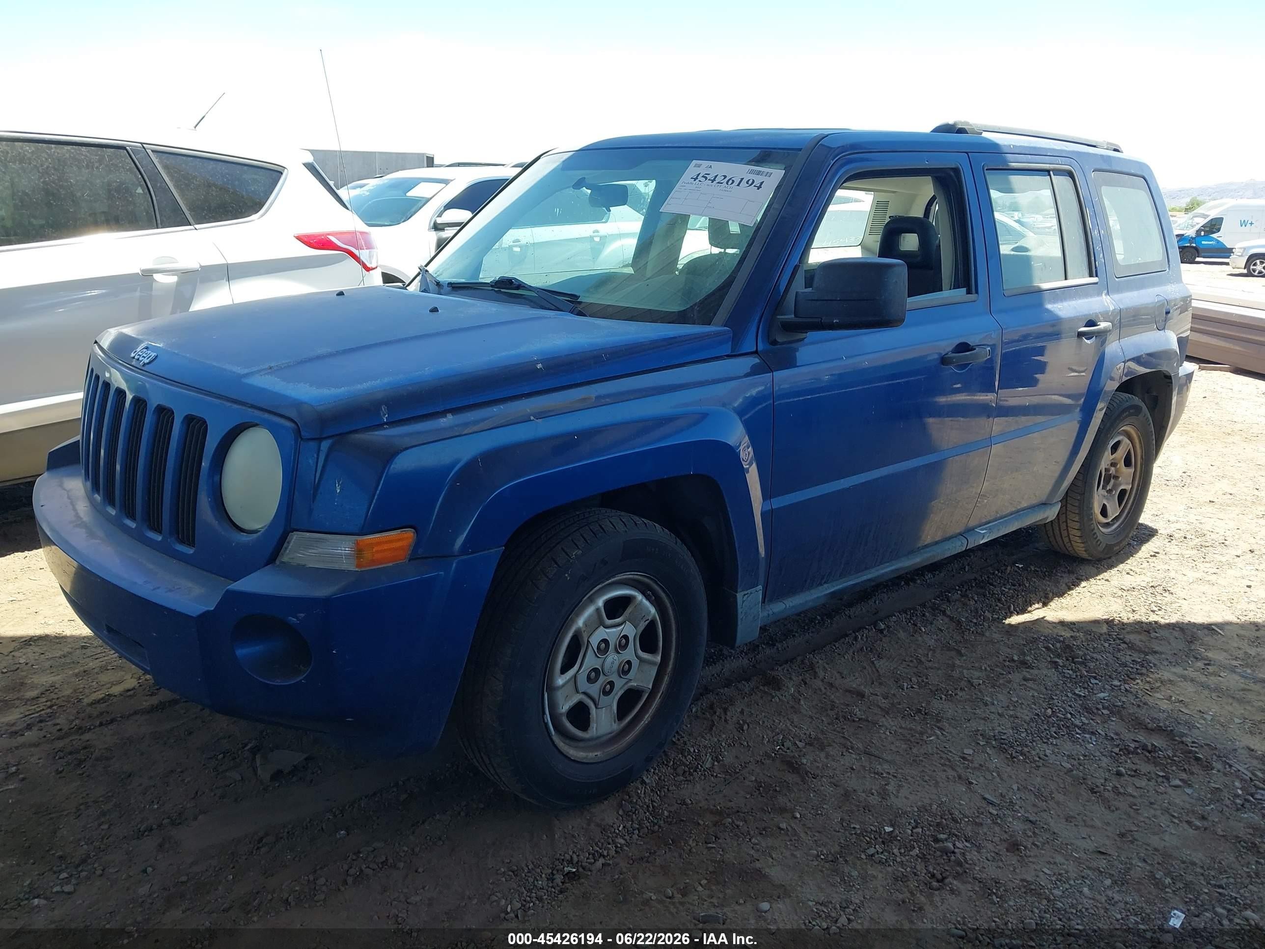 2009 Jeep Patriot Sport Синий vin: 1J4FT28B59D178697
