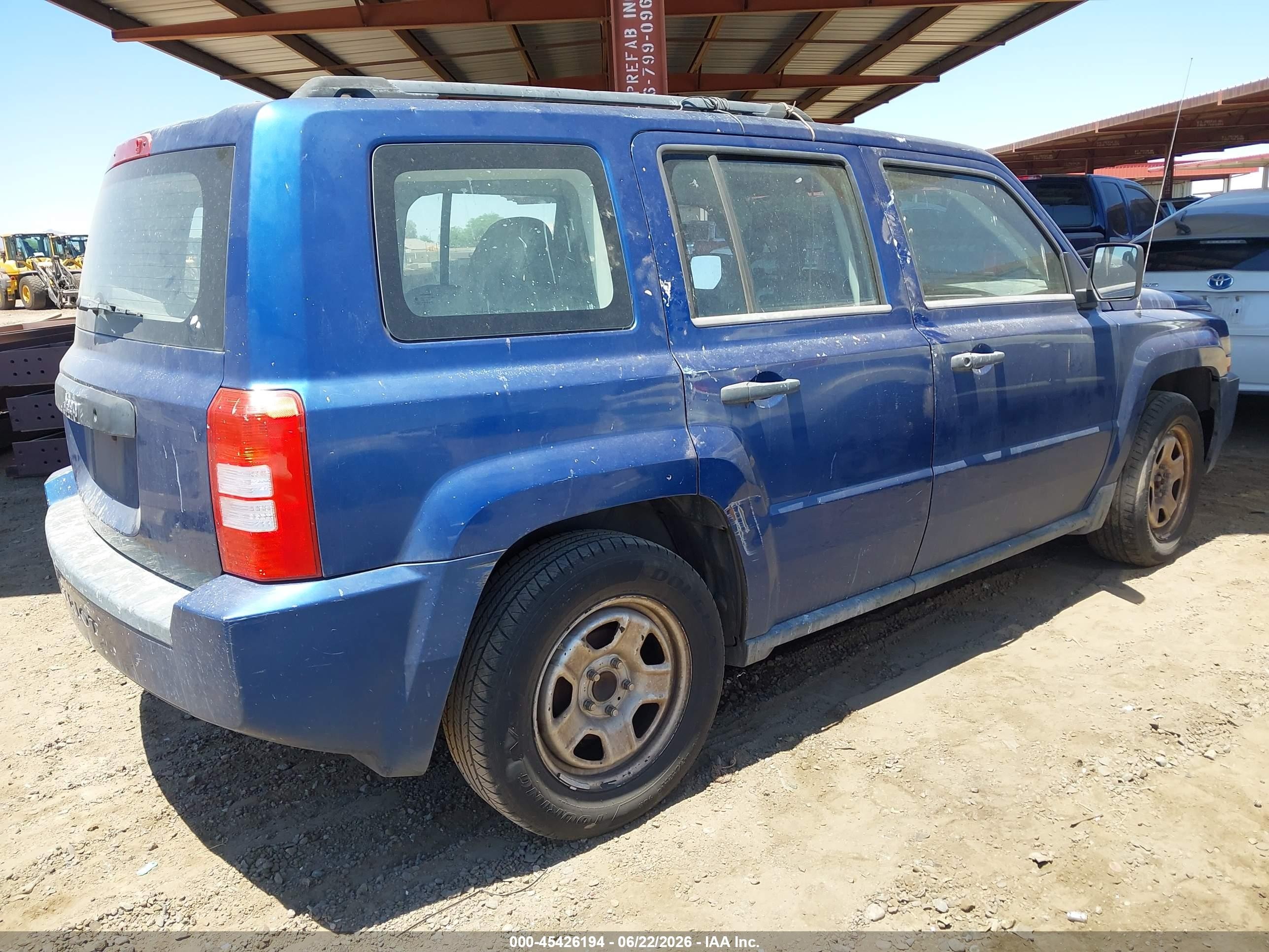 2009 Jeep Patriot Sport Синий vin: 1J4FT28B59D178697