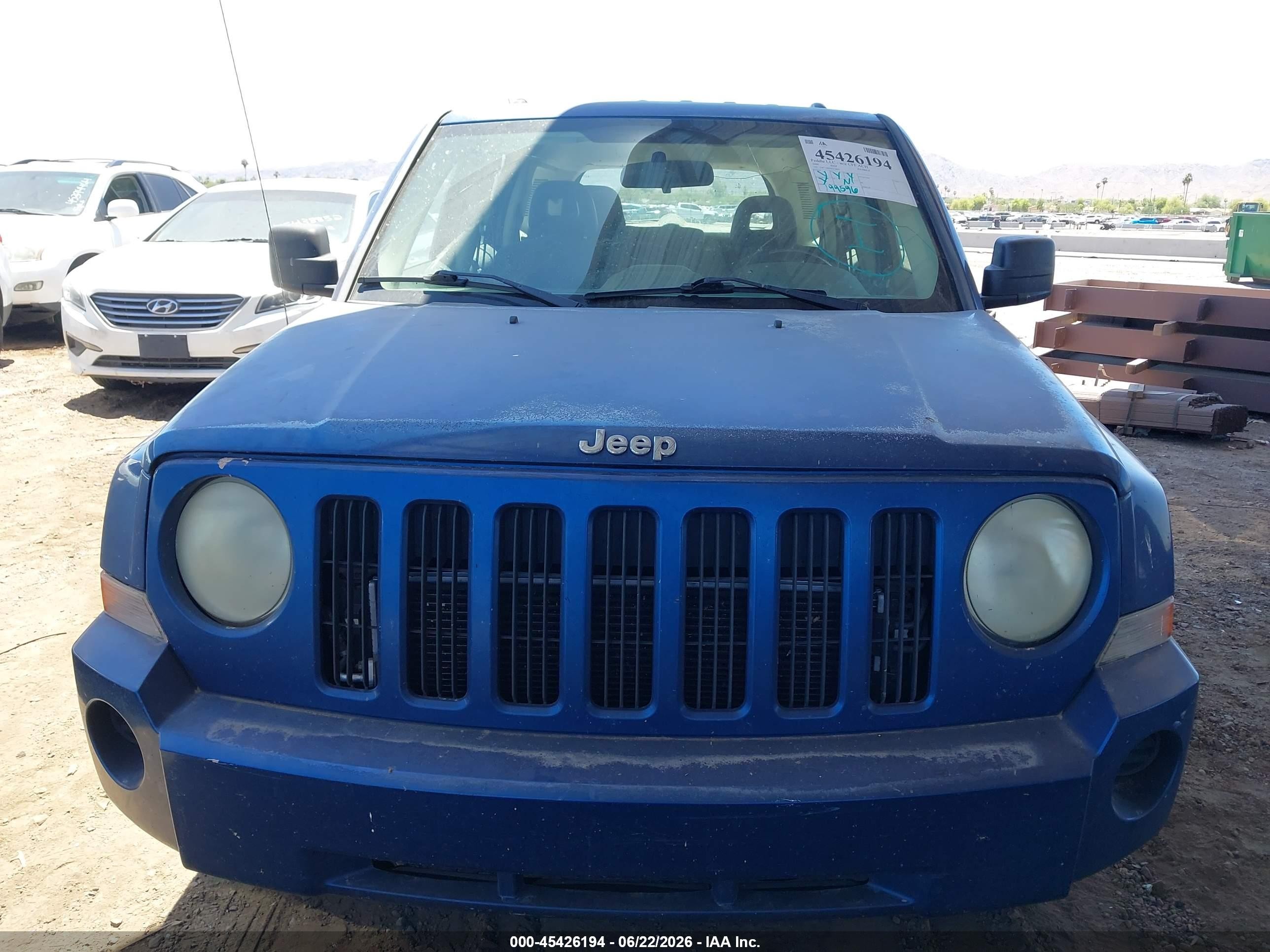2009 Jeep Patriot Sport Синий vin: 1J4FT28B59D178697