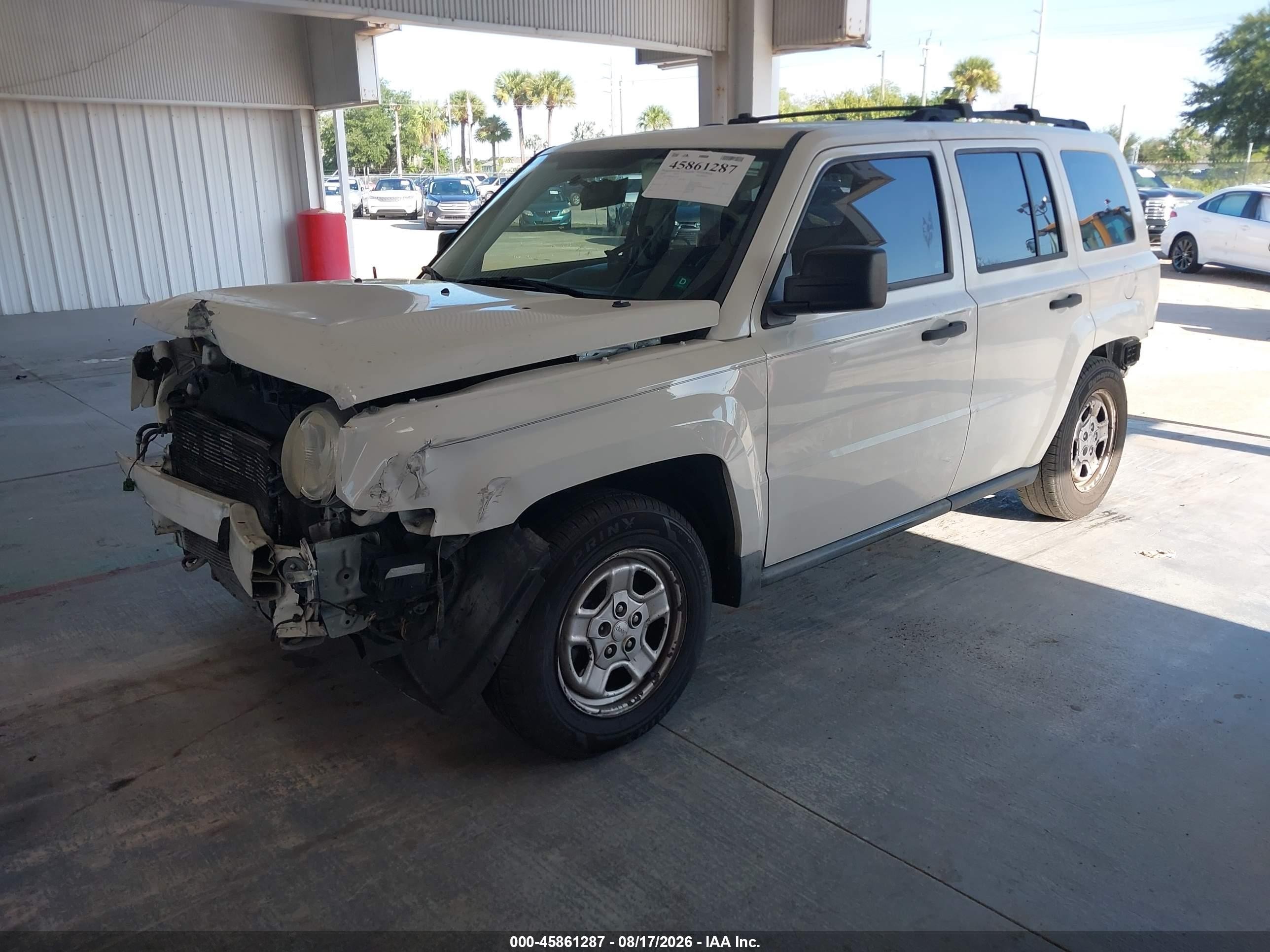 2009 Jeep Patriot Sport White vin: 1J4FT28B69D122879
