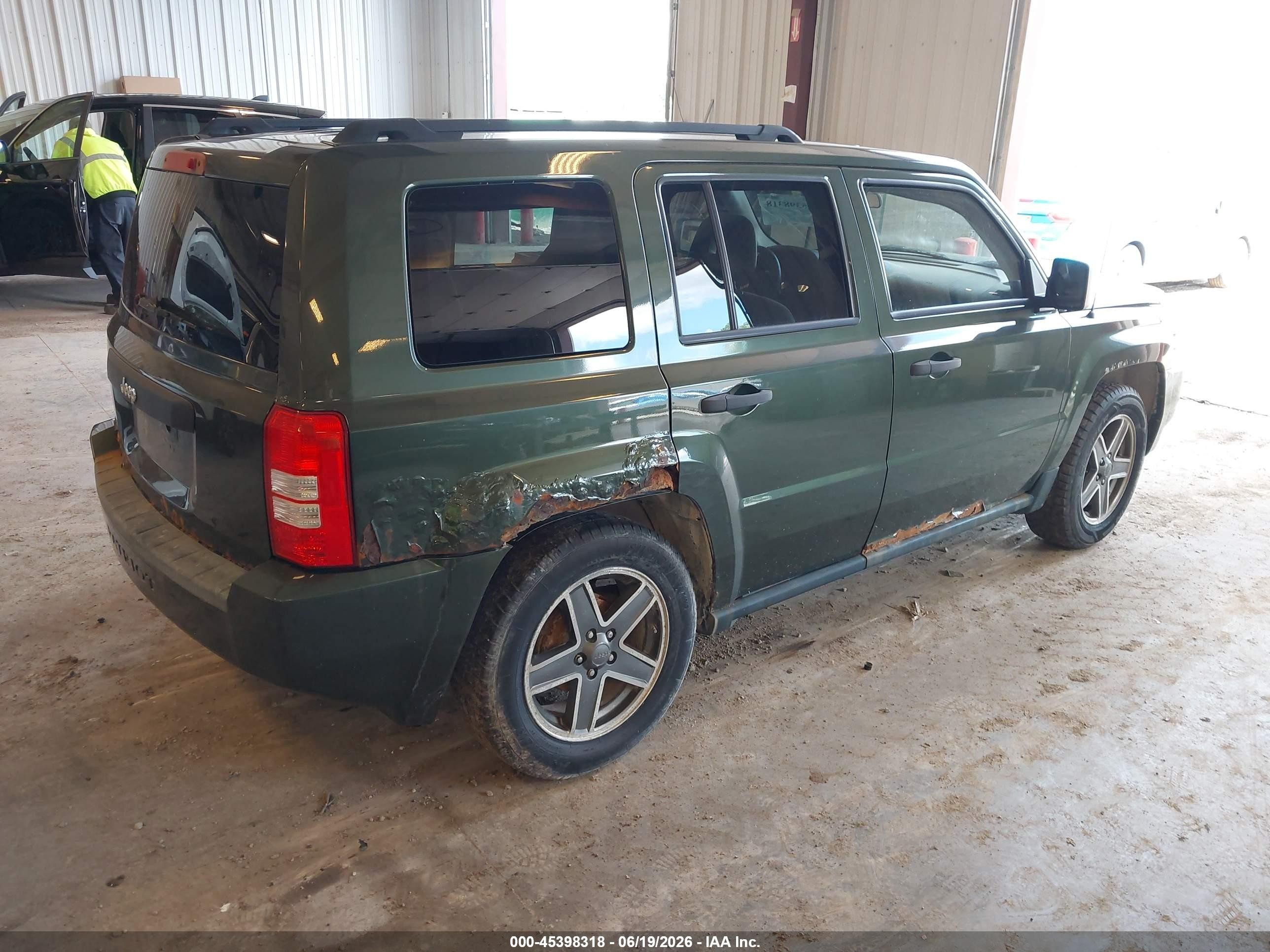 2009 Jeep Patriot Sport Green vin: 1J4FT28B89D194537