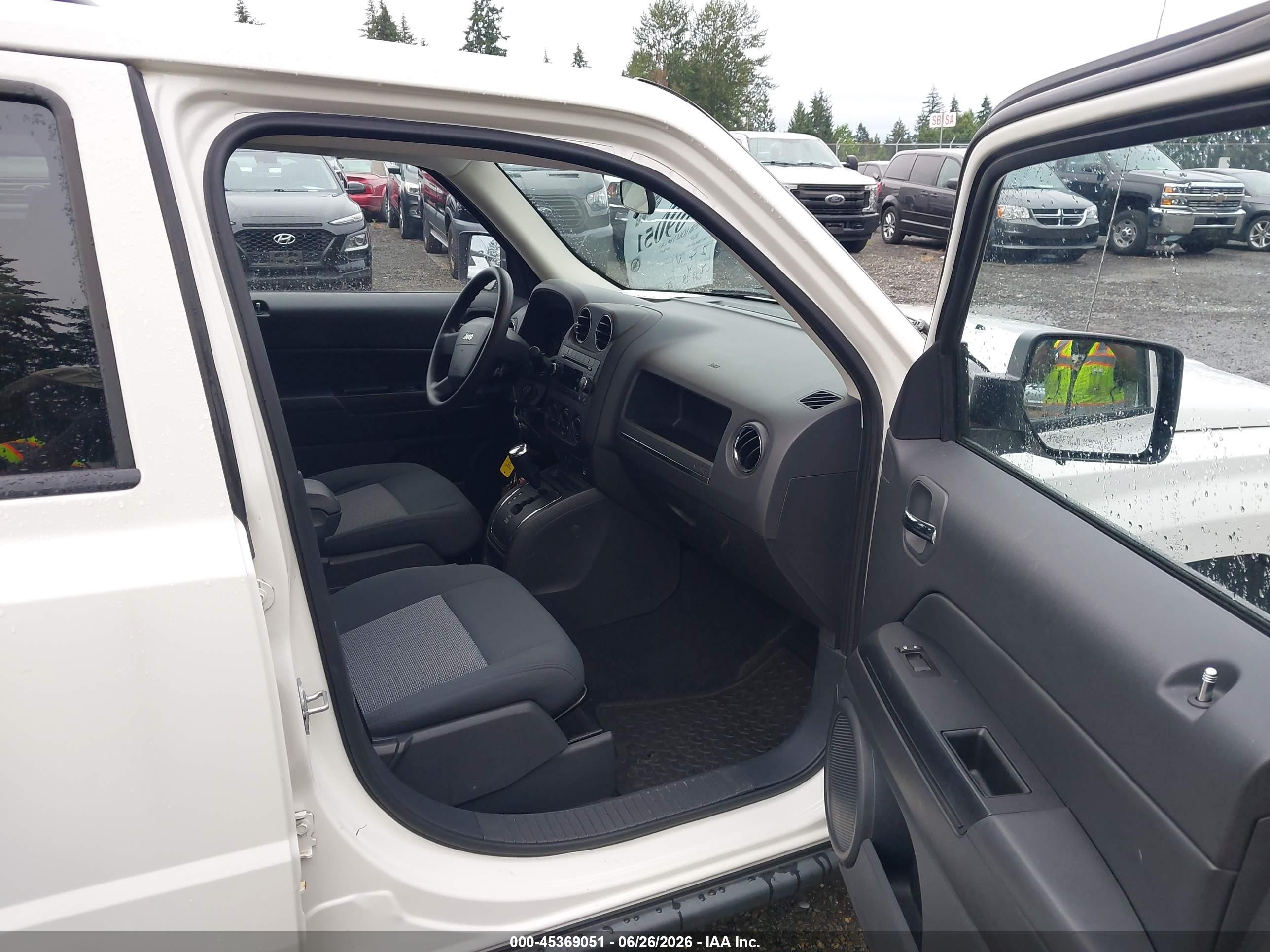 2009 Jeep Patriot Sport White vin: 1J4FT28B99D255989