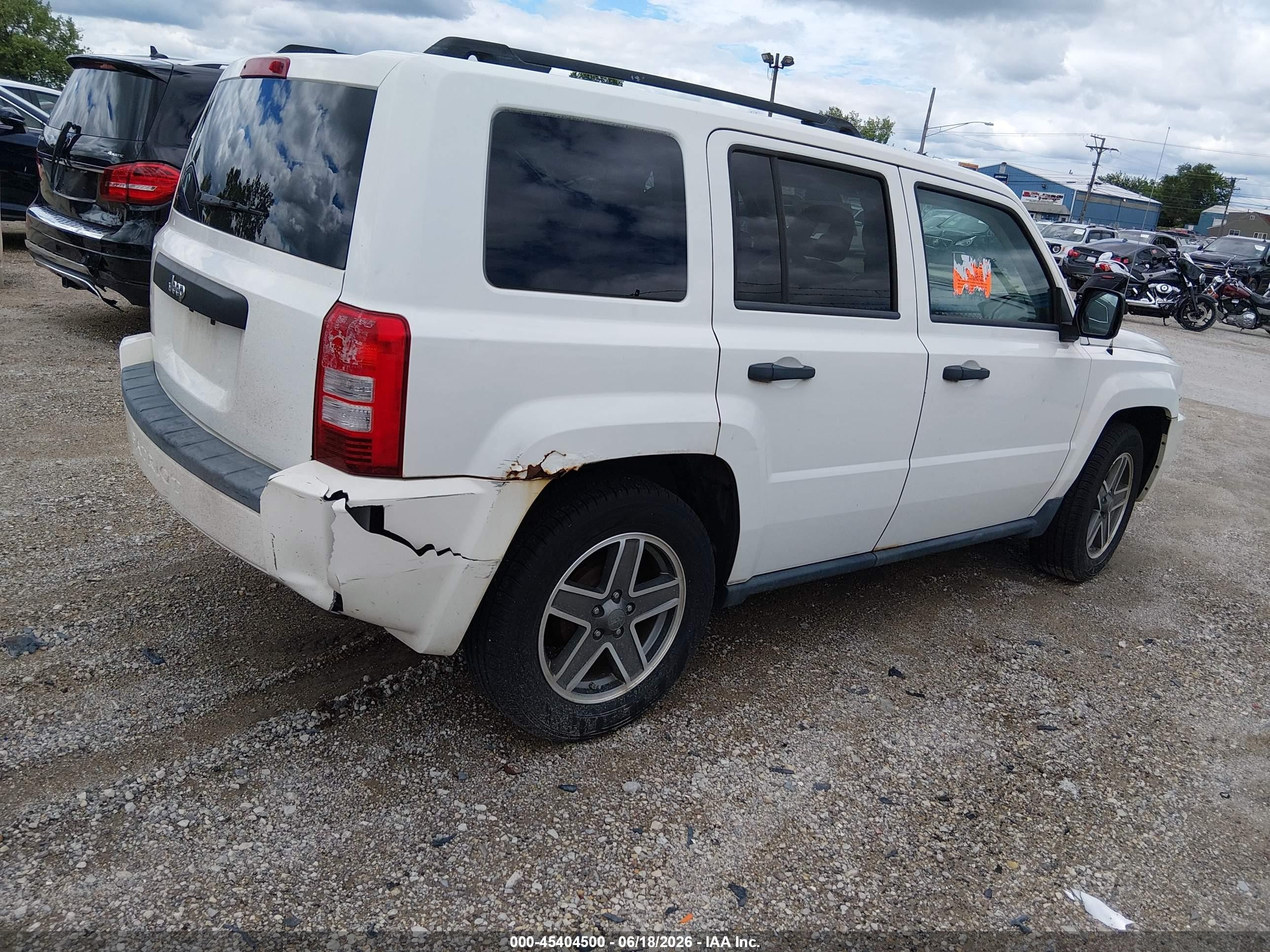 2009 Jeep Patriot Sport White vin: 1J4FT28BX9D219759