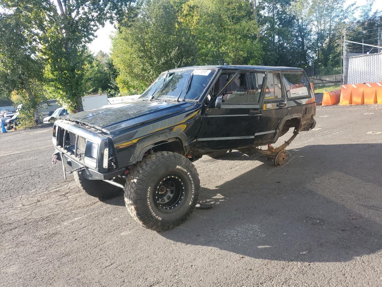 1999 Jeep Cherokee Se Black vin: 1J4FT28P3XL595475
