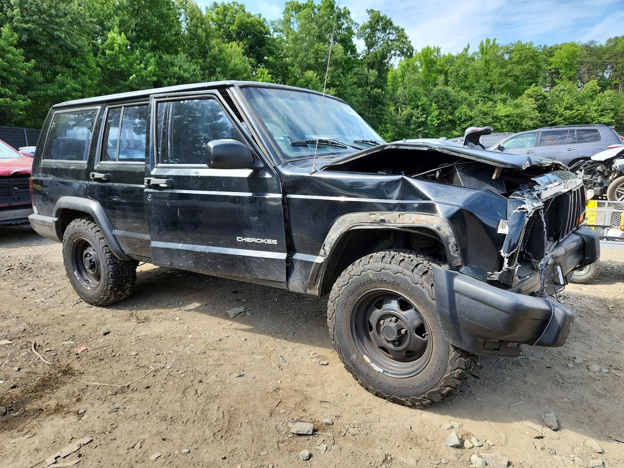 1999 Jeep Cherokee Se Black vin: 1J4FT28P9XL621996
