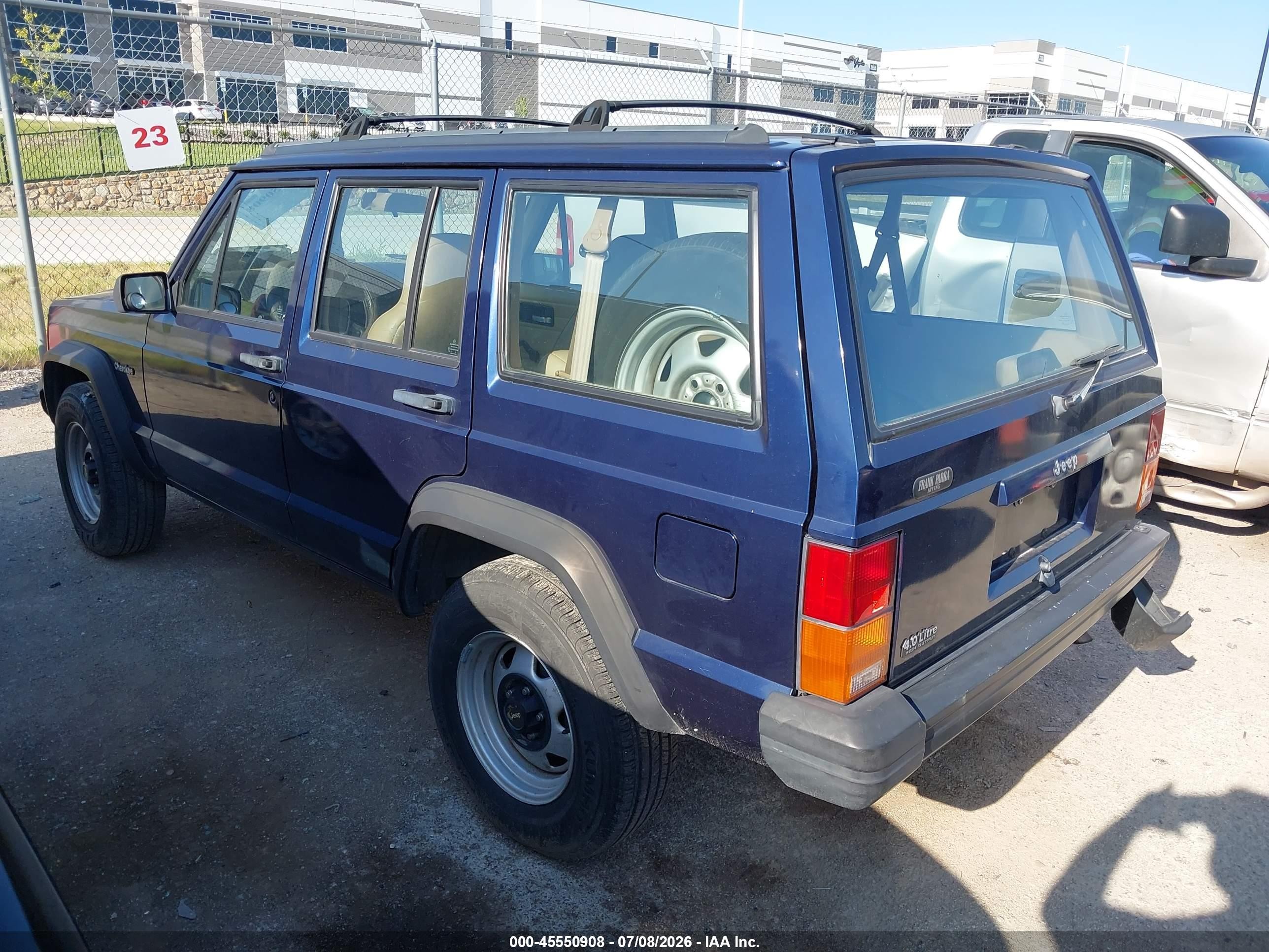 1996 Jeep Cherokee Se Dark Blue vin: 1J4FT28S4TL246324