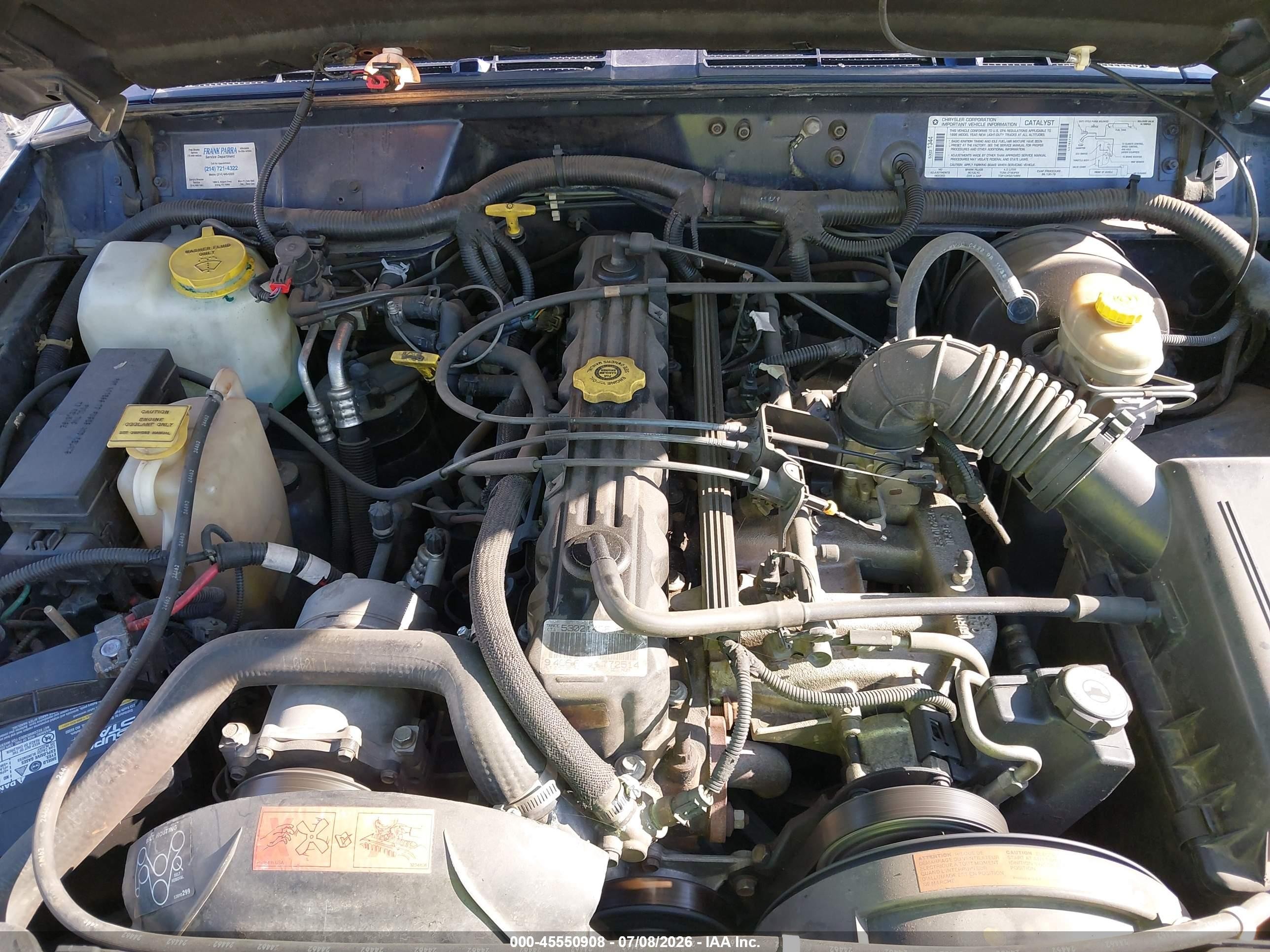 1996 Jeep Cherokee Se Dark Blue vin: 1J4FT28S4TL246324