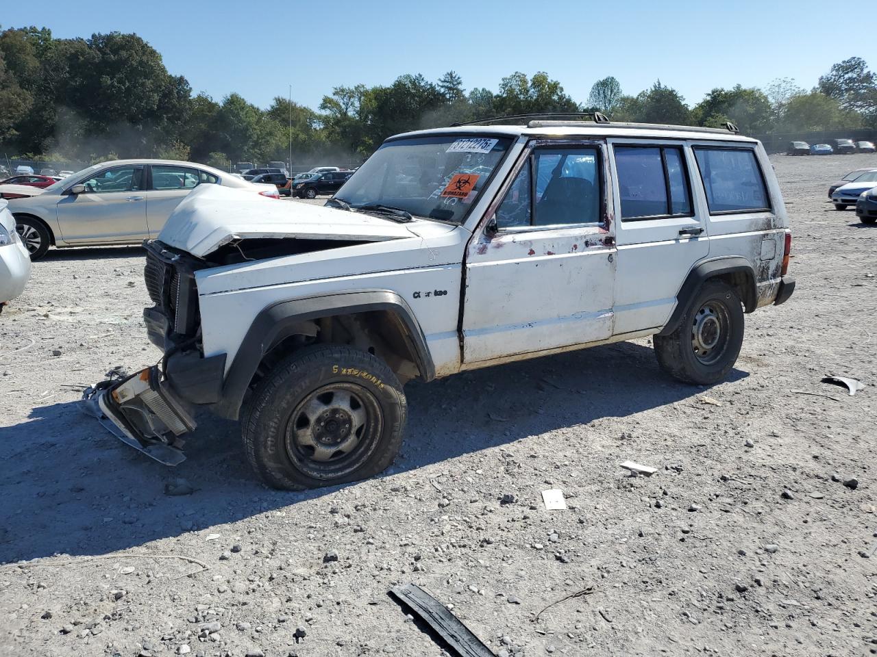1993 Jeep Cherokee White vin: 1J4FT28S9PL580550