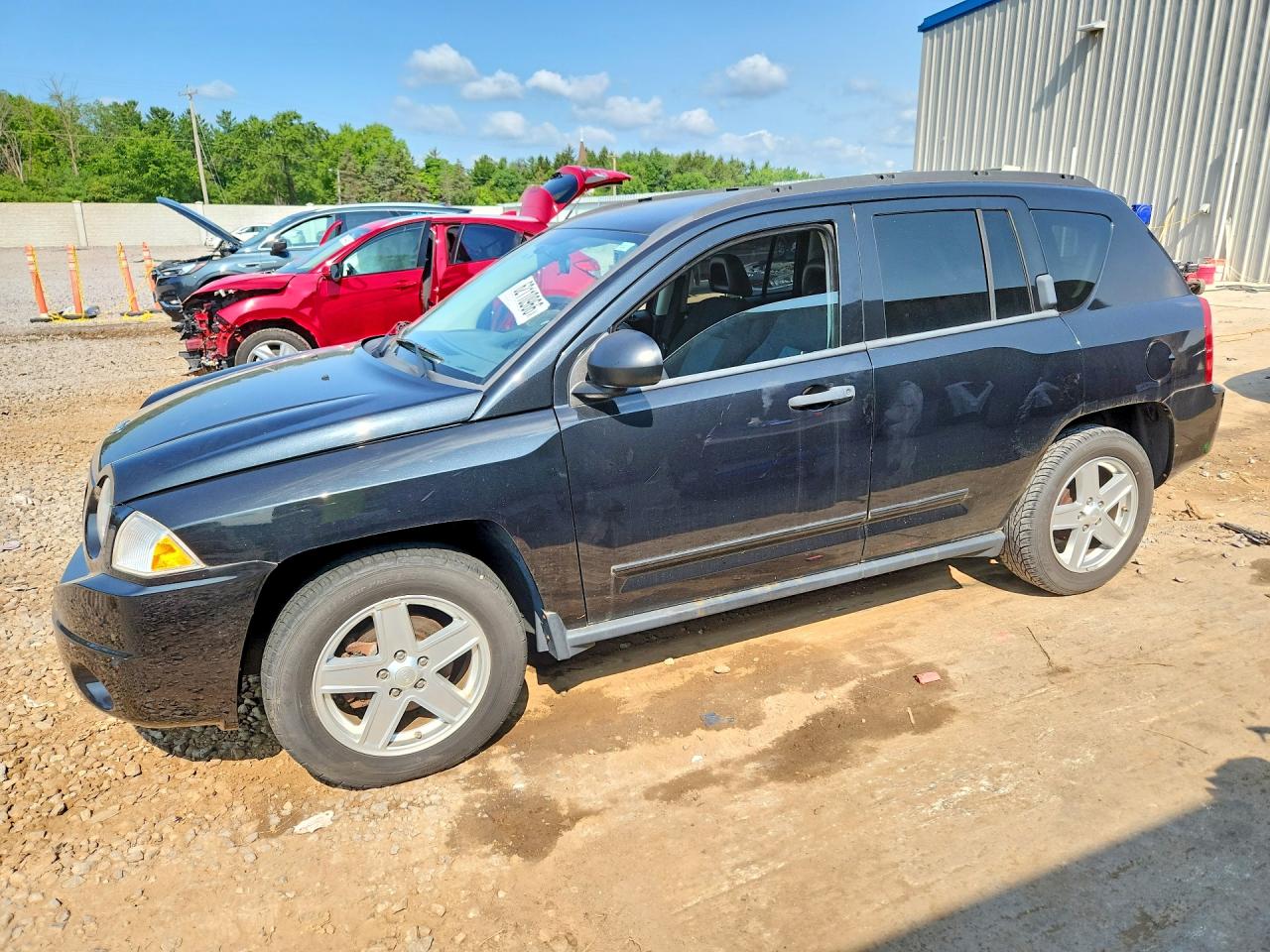 2009 Jeep Compass Sport Black vin: 1J4FT47A29D139814
