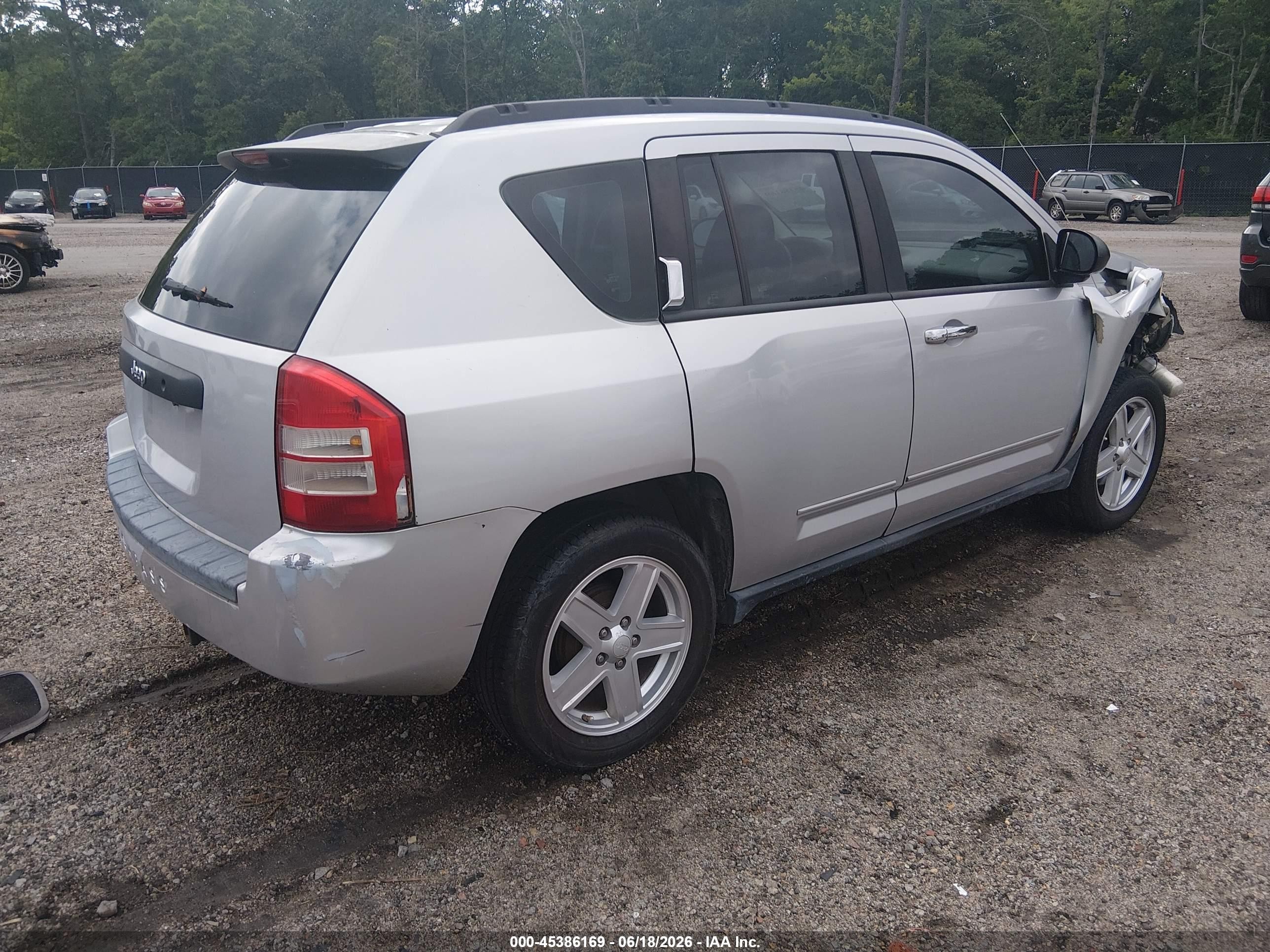 2009 Jeep Compass Sport Gray vin: 1J4FT47B09D134099