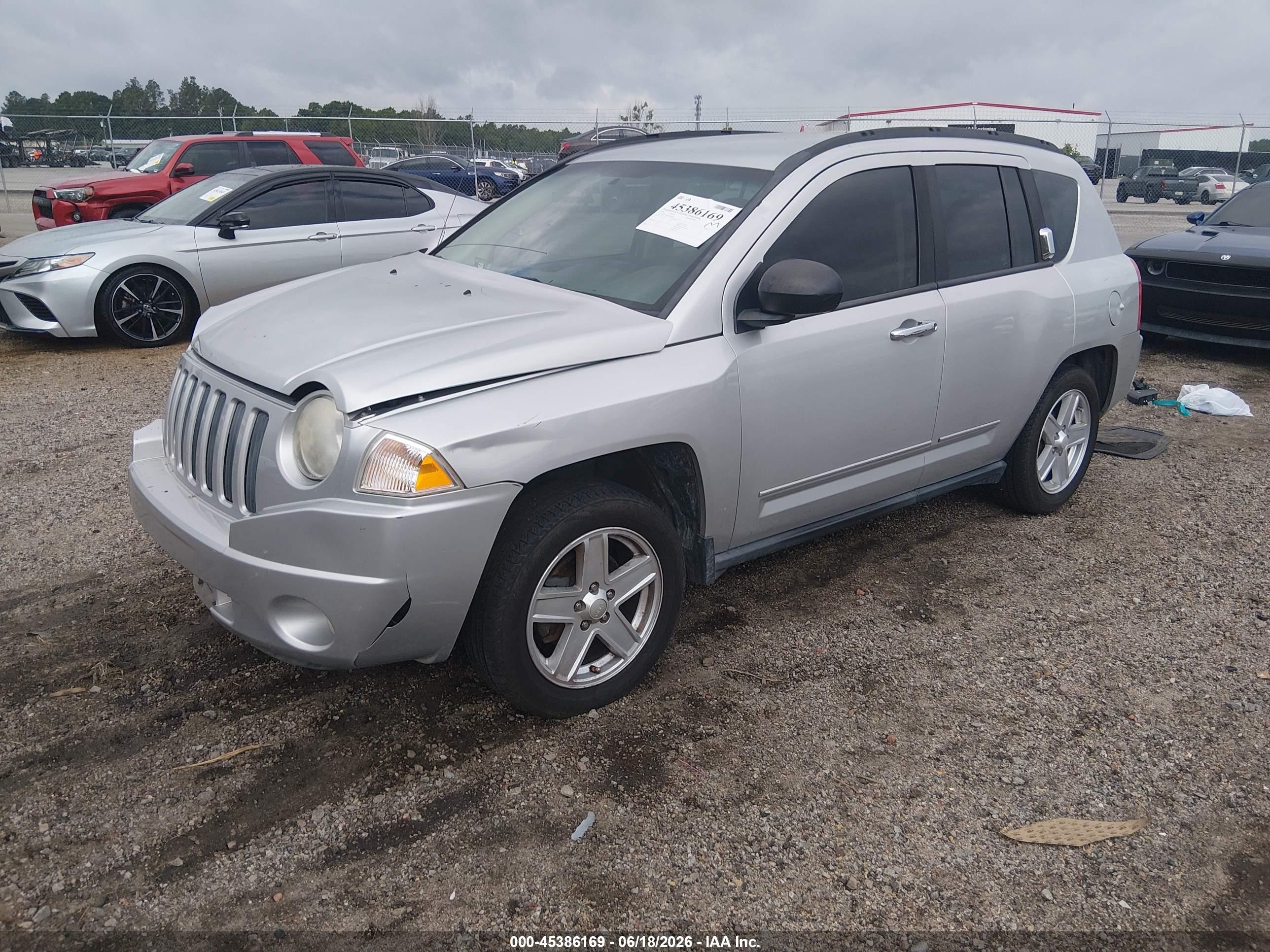2009 Jeep Compass Sport Gray vin: 1J4FT47B09D134099