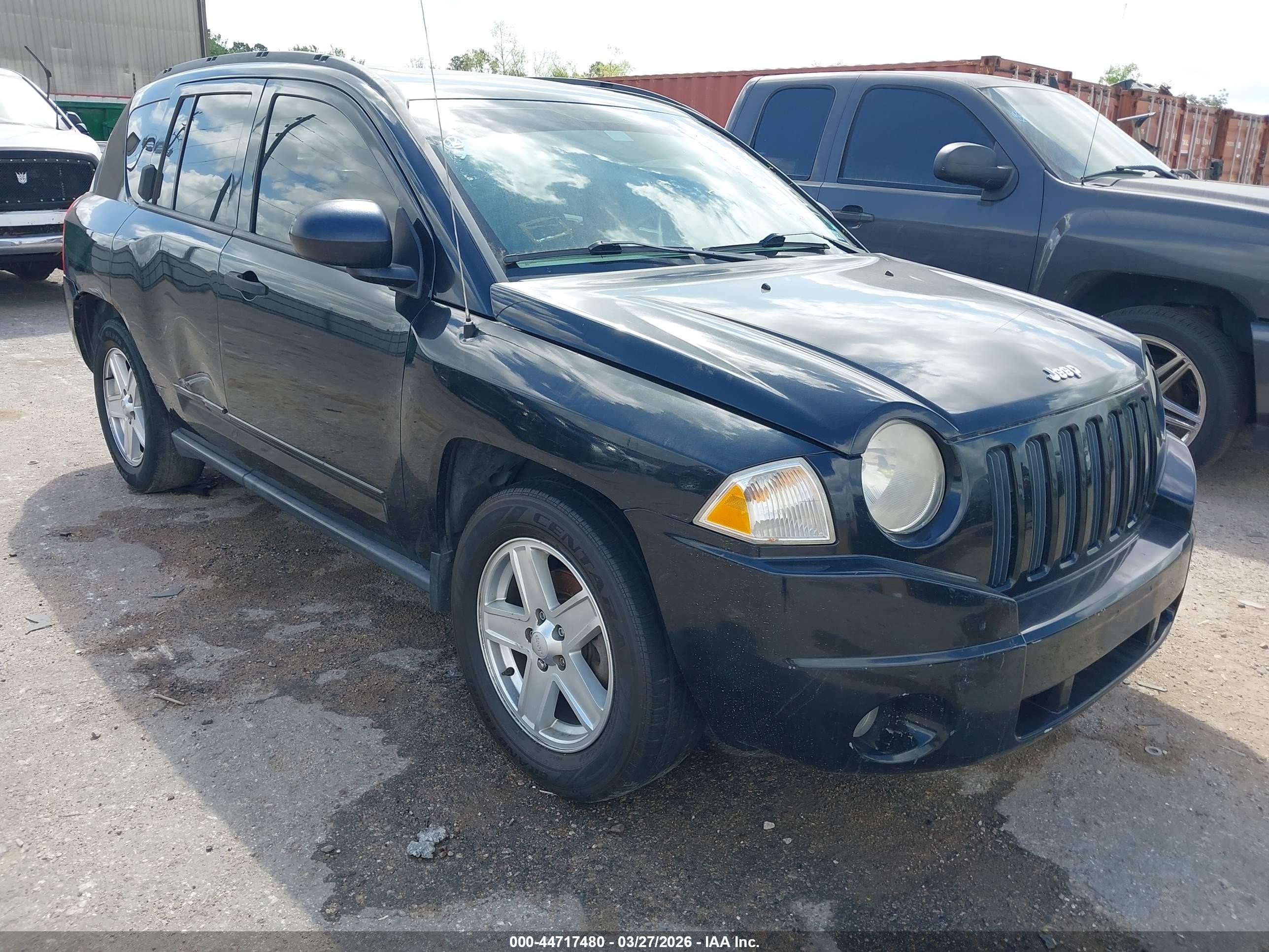 2009 Jeep Compass Sport Black vin: 1J4FT47B99D137549