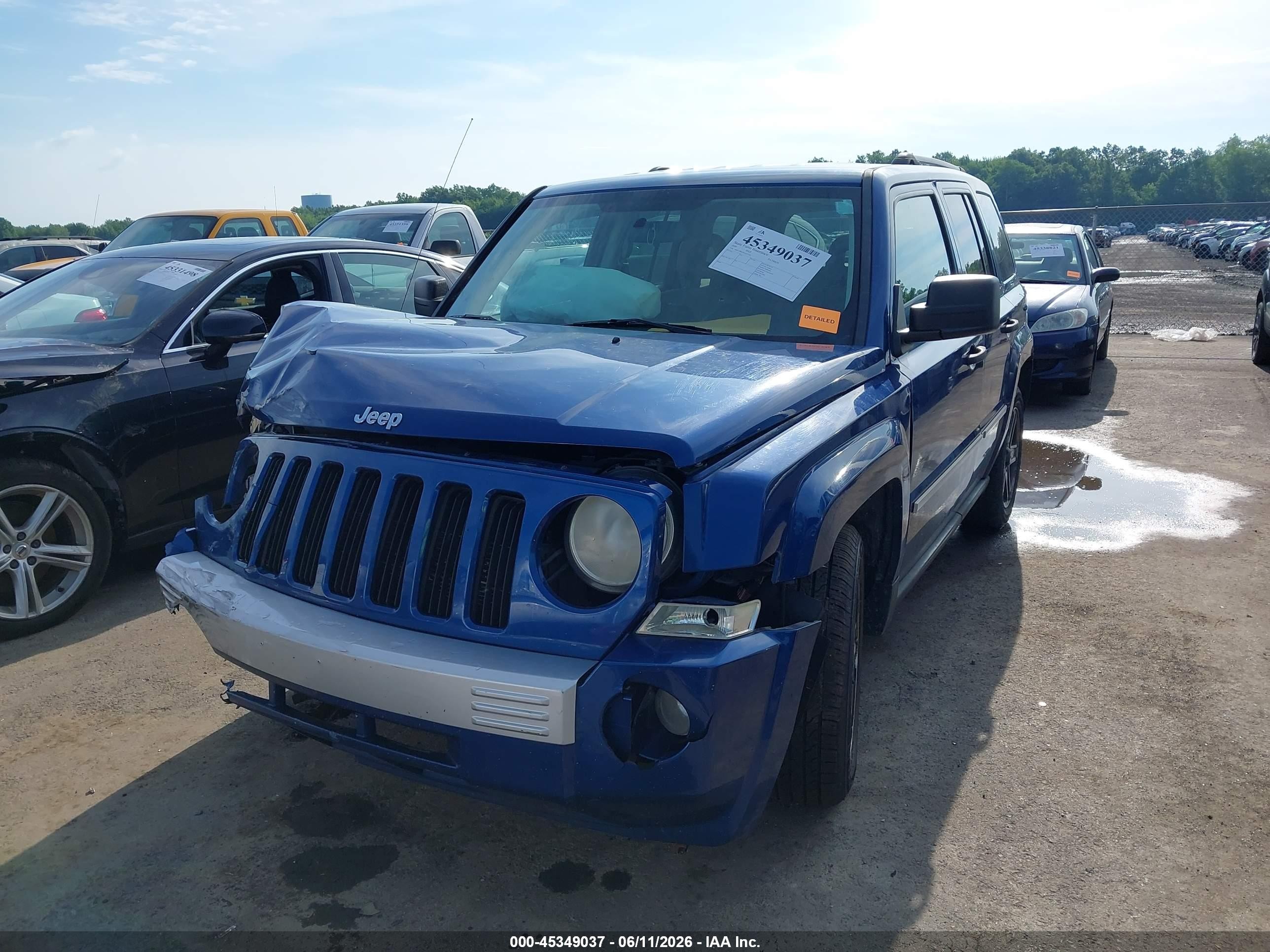 2009 Jeep Patriot Limited Blue vin: 1J4FT48B29D243758