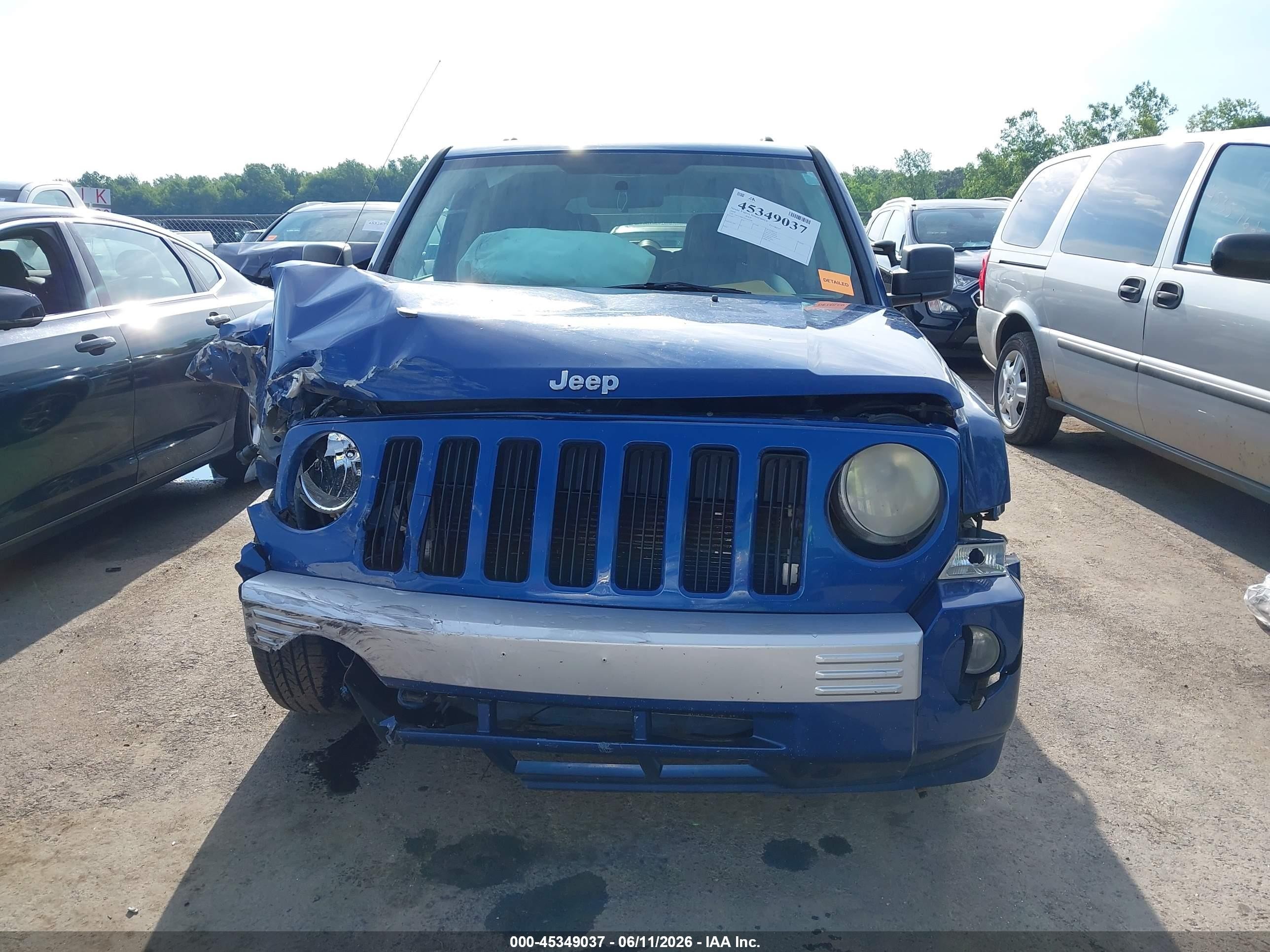 2009 Jeep Patriot Limited Blue vin: 1J4FT48B29D243758