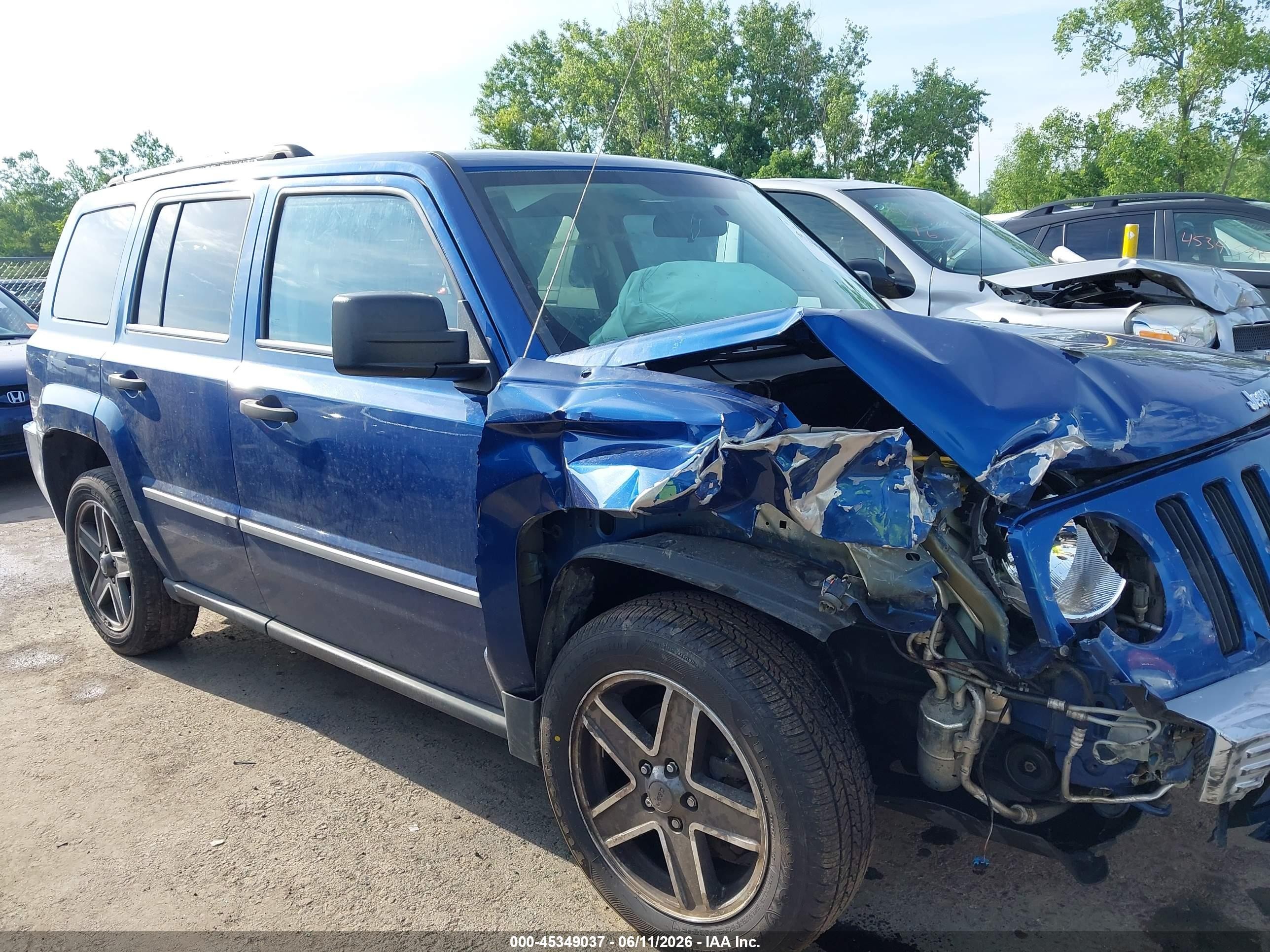 2009 Jeep Patriot Limited Blue vin: 1J4FT48B29D243758