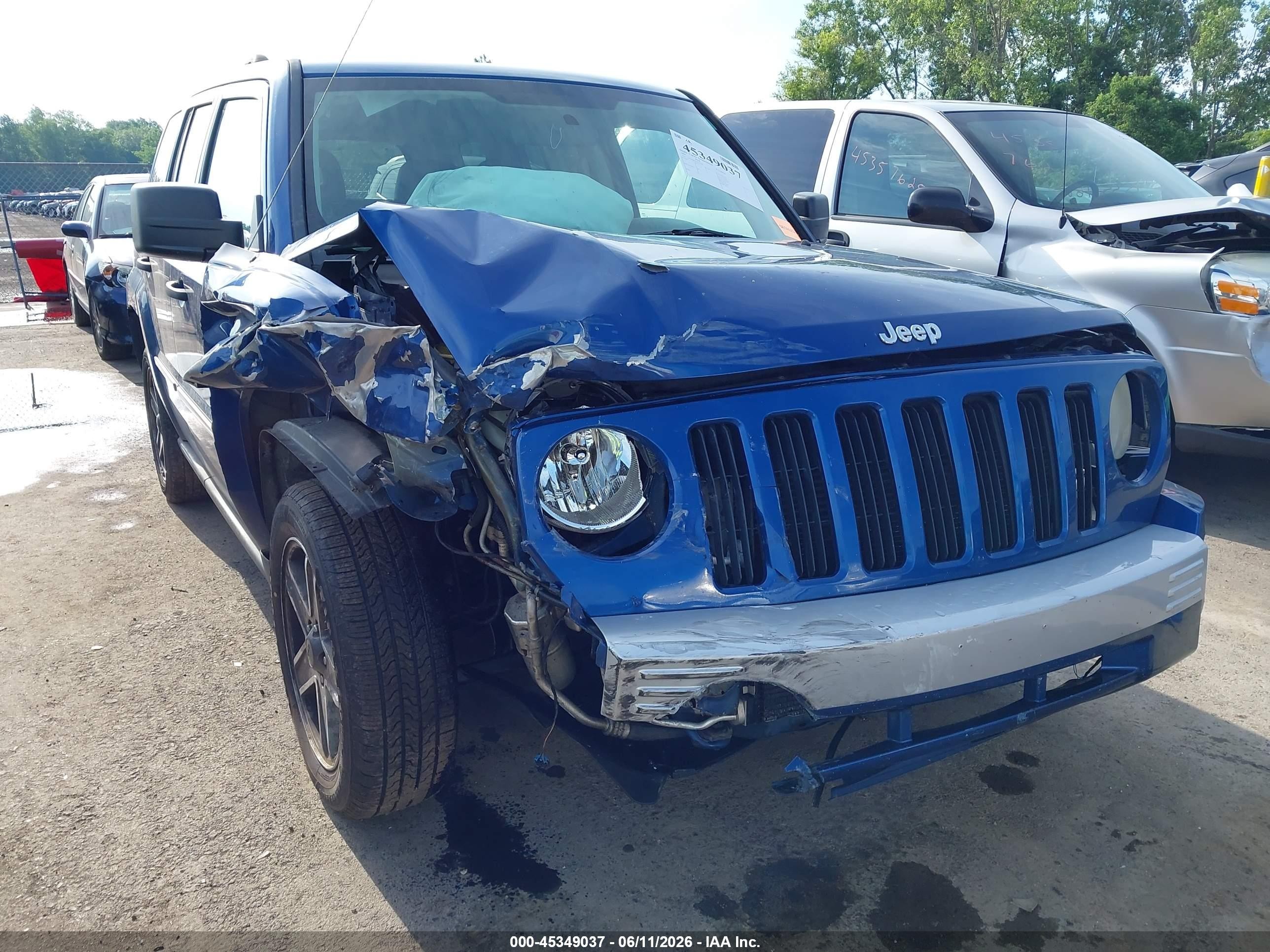 2009 Jeep Patriot Limited Blue vin: 1J4FT48B29D243758