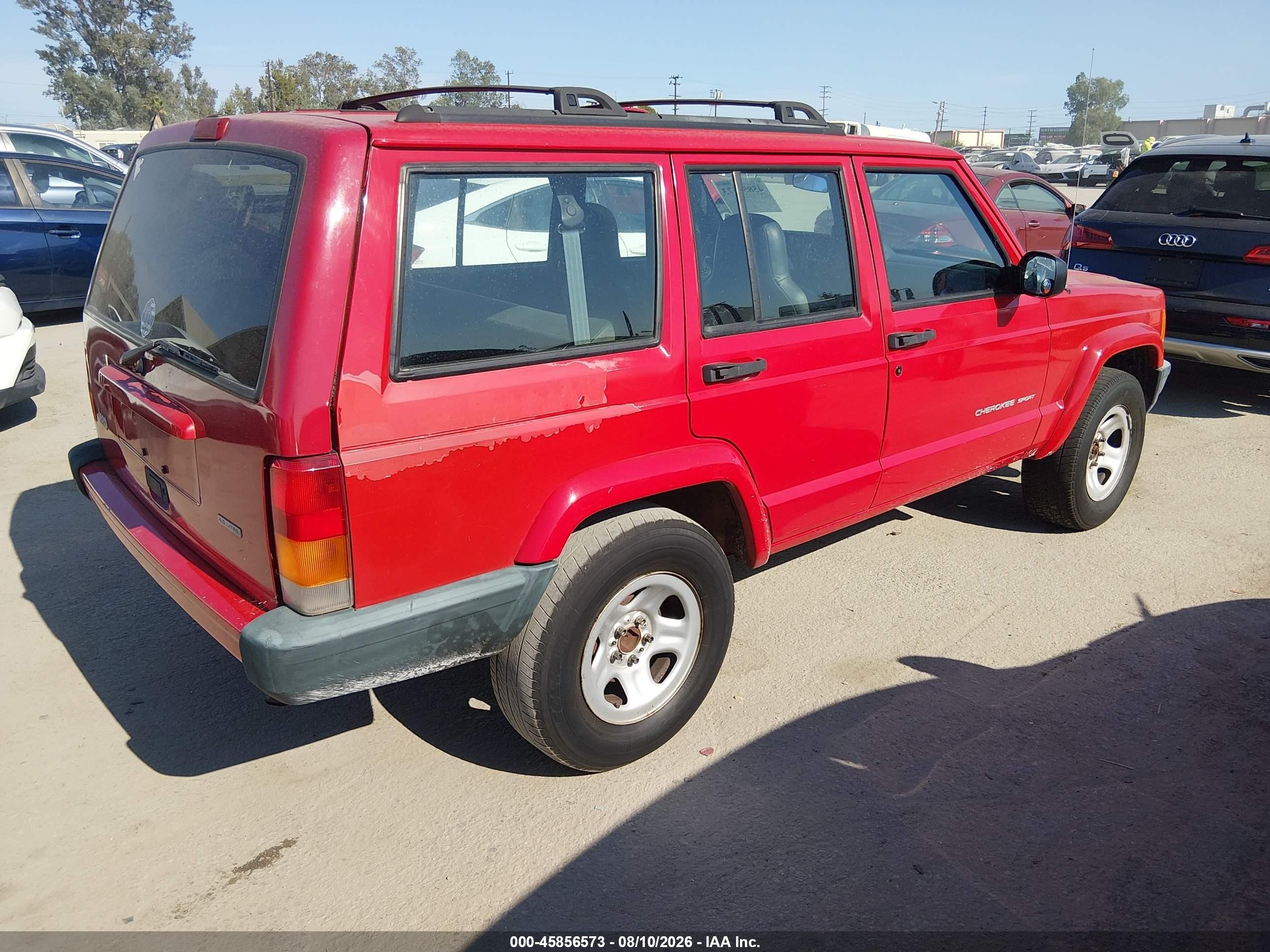 2001 Jeep Cherokee Sport Red vin: 1J4FT48S01L593352