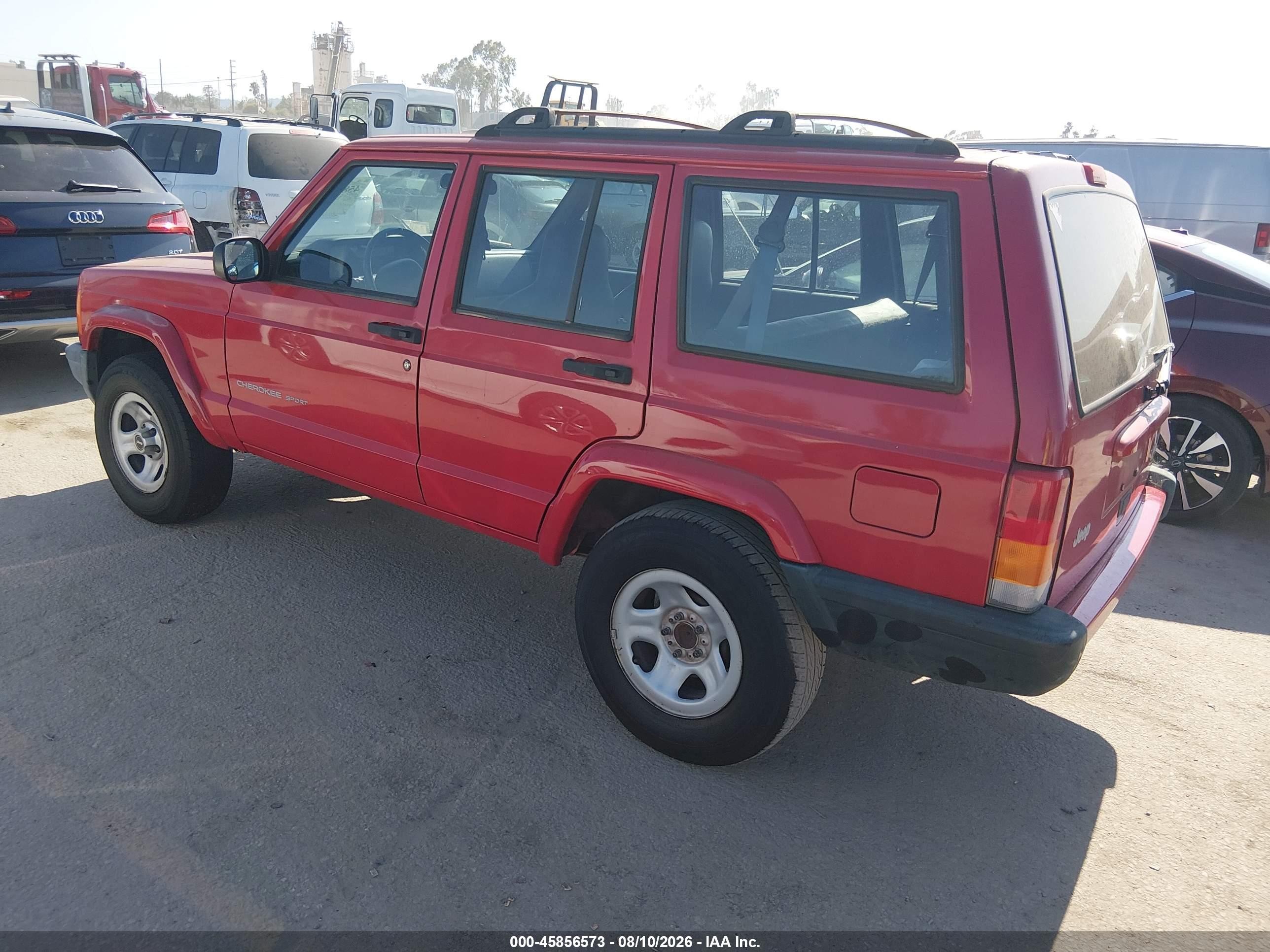 2001 Jeep Cherokee Sport Red vin: 1J4FT48S01L593352